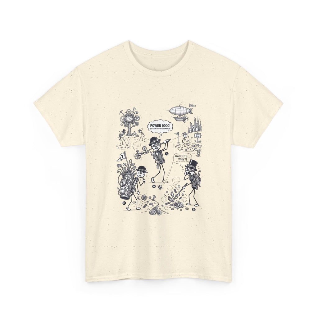 Steampunk Golf Graphic Tee —  "Good Vibes" Illustration