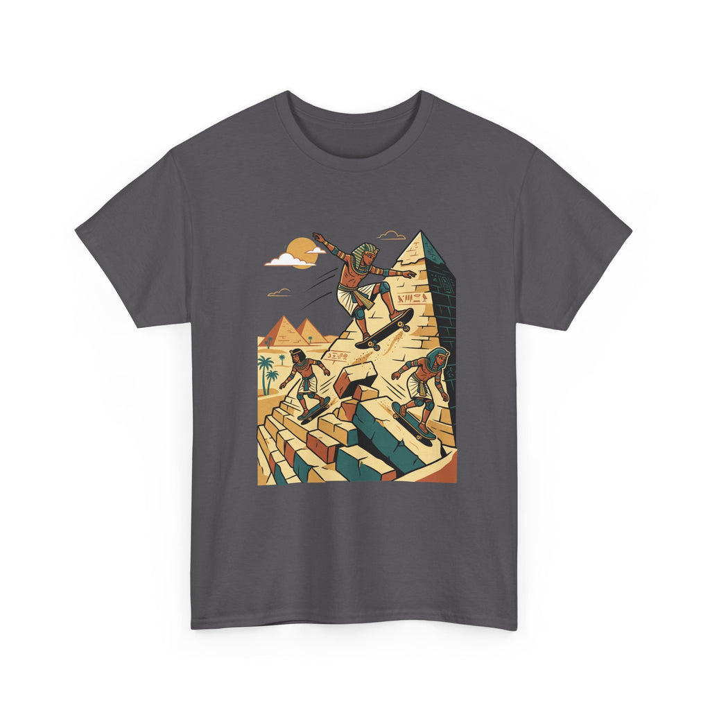 Pyramid Skateboarding Tee — Vintage Egyptian Skateboard Graphic T-Shirt