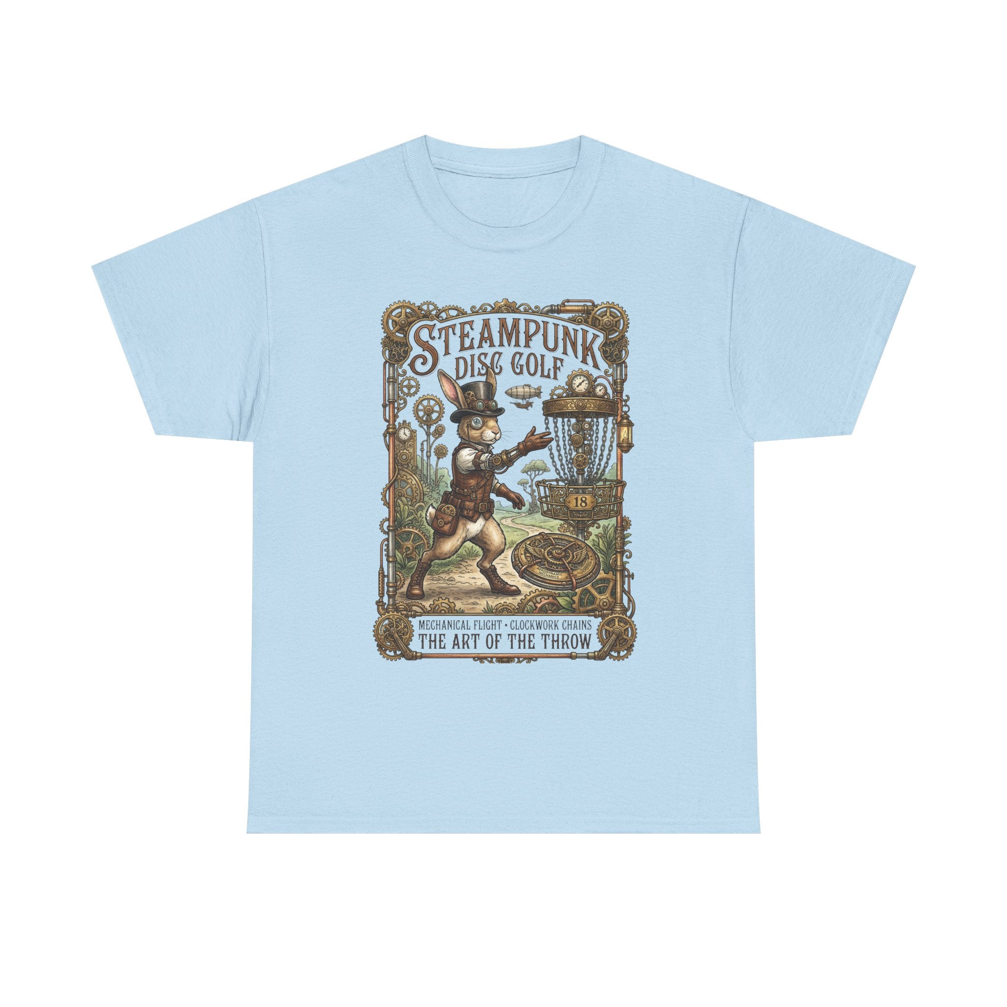 Steampunk Disc Golf T-Shirt — Vintage Victorian Throw Art Tee