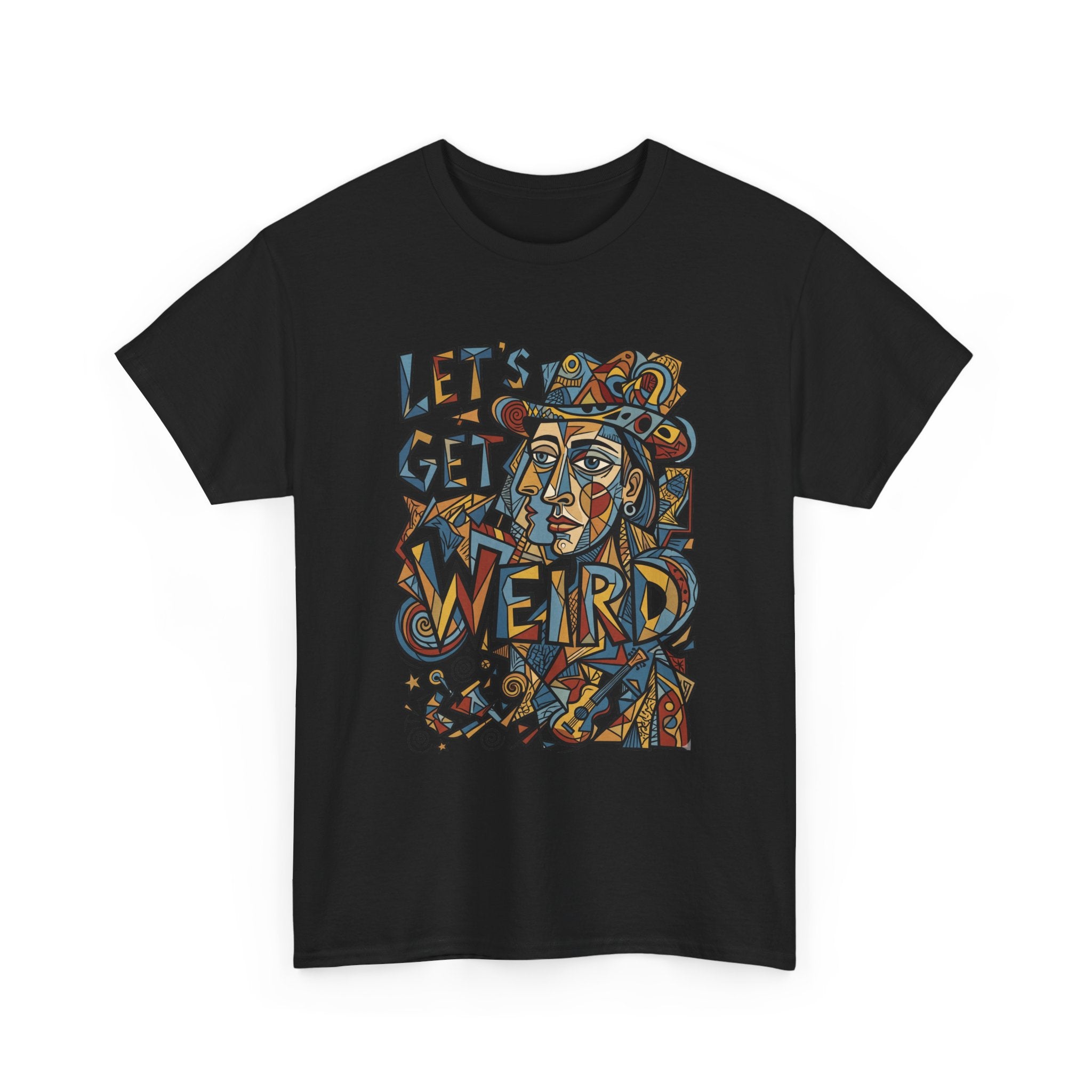 Let’s Get Weird T-Shirt — Retro Psychedelic Face Graphic Tee