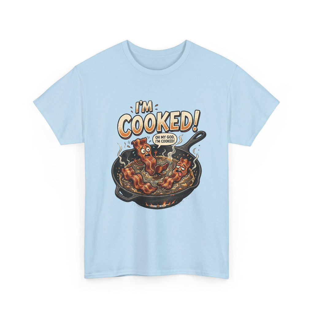 I’m Cooked! Funny Bacon Skillet T-Shirt