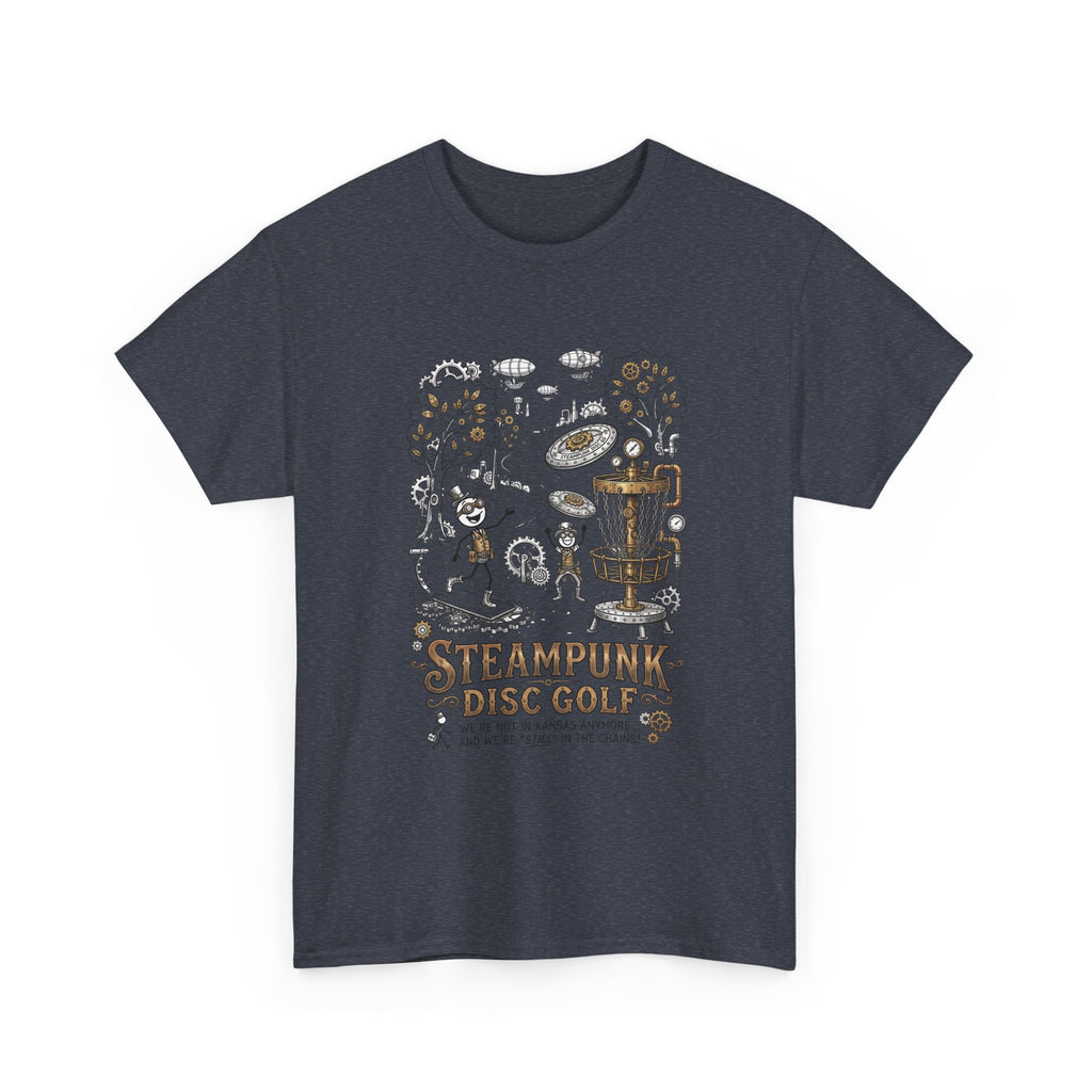 Steampunk Disc Golf T-Shirt — Vintage Victorian Disc Golf Design
