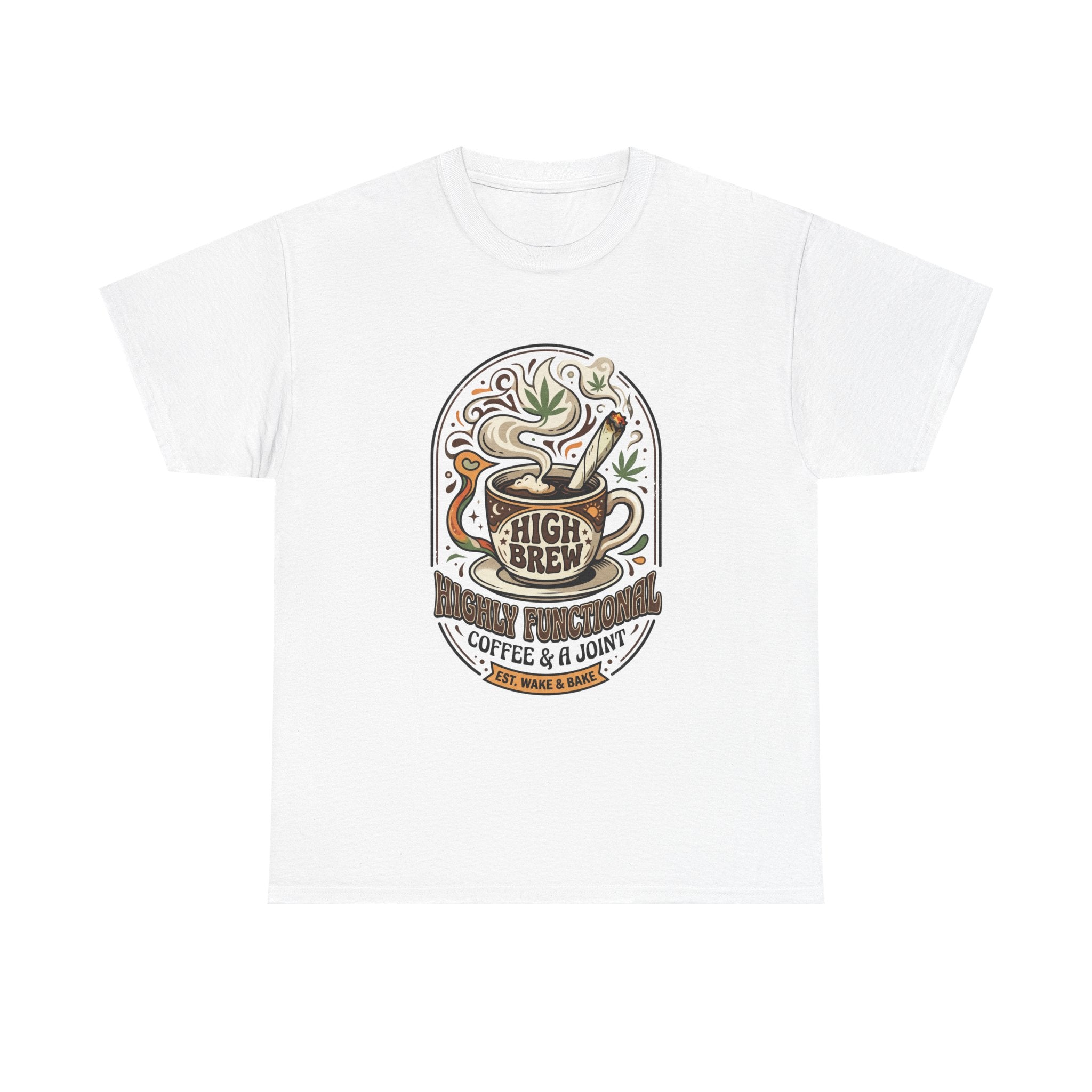 Coffee & Joint Tee — “High Brew” Graphic Coffee T‑Shirt