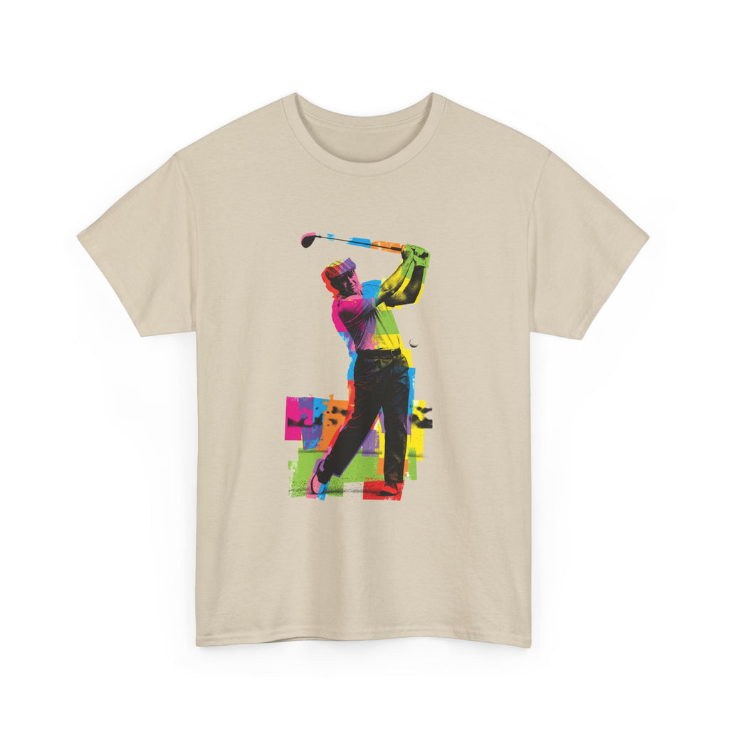 Golf Swing Pop Art T-Shirt — Colorful Golfer Graphic Tee