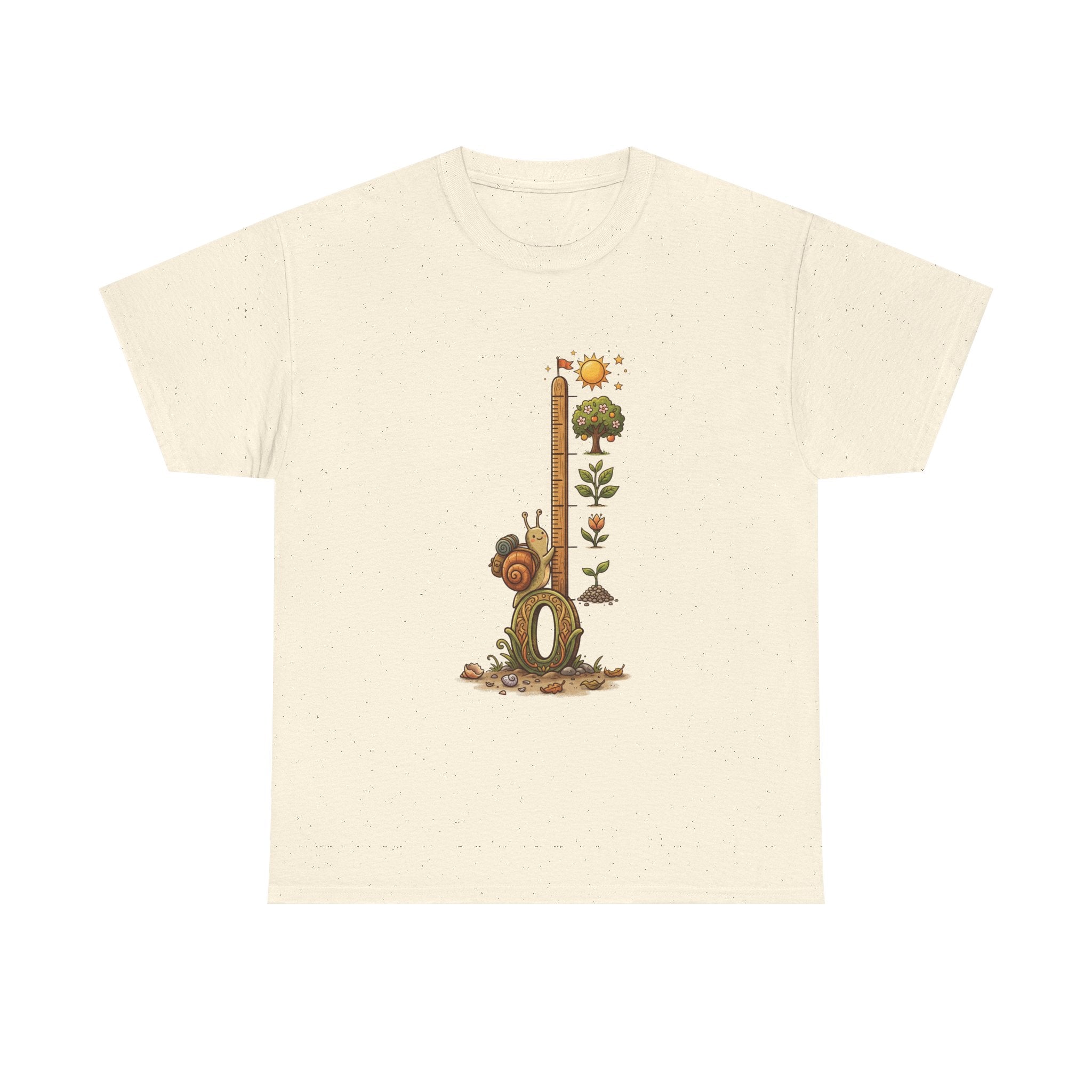 Growth Meter Graphic Tee — Cute Bear Planting Height Chart T-Shirt