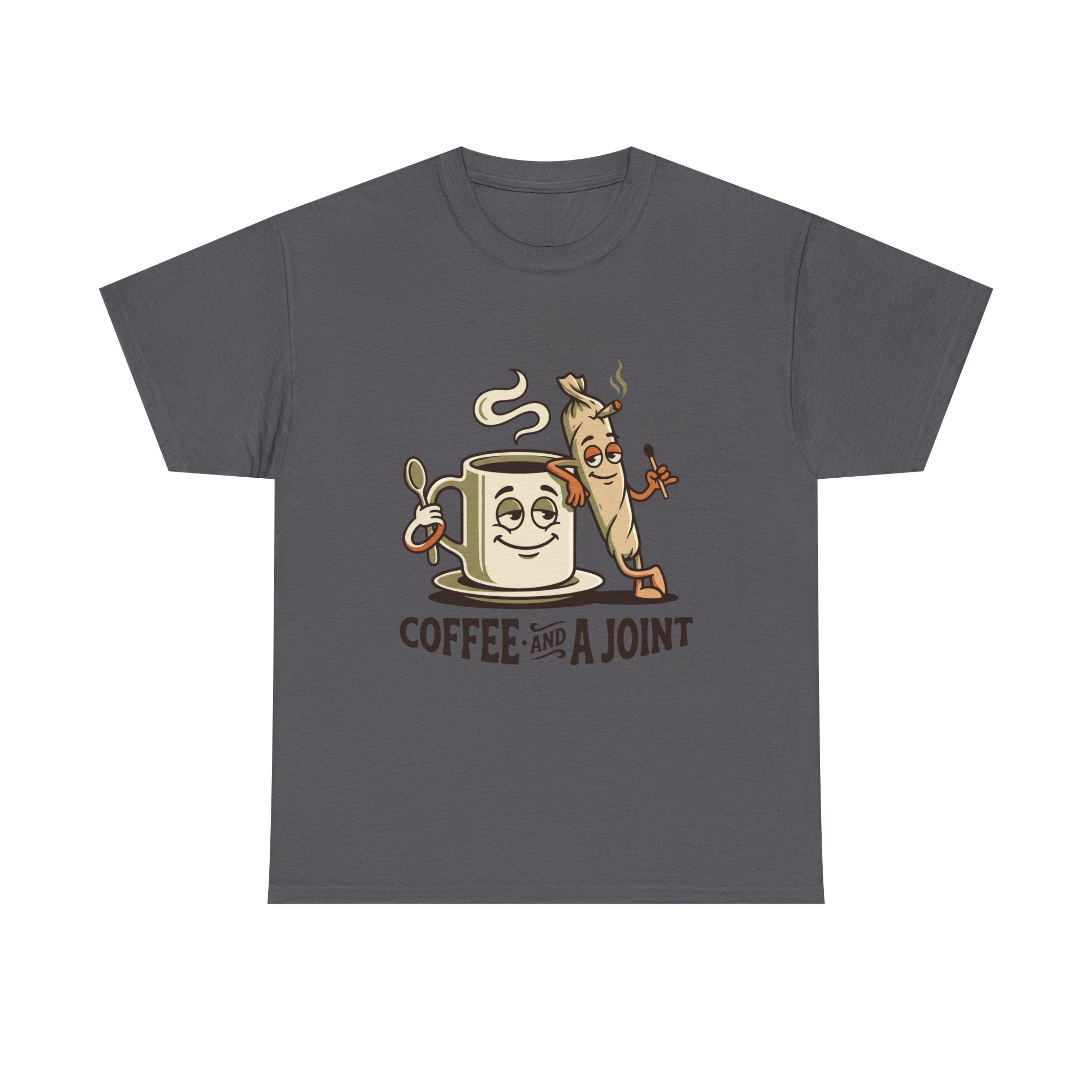 Coffee and a Joint T-Shirt — Funny Stoner Coffee Tee