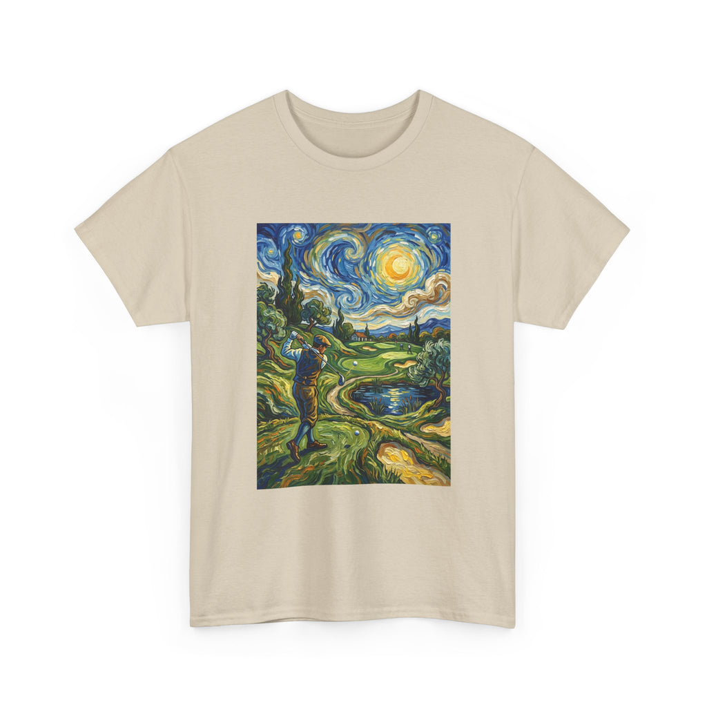Golf Van Gogh Style T-Shirt — Starry Night Golf Artwork Tee