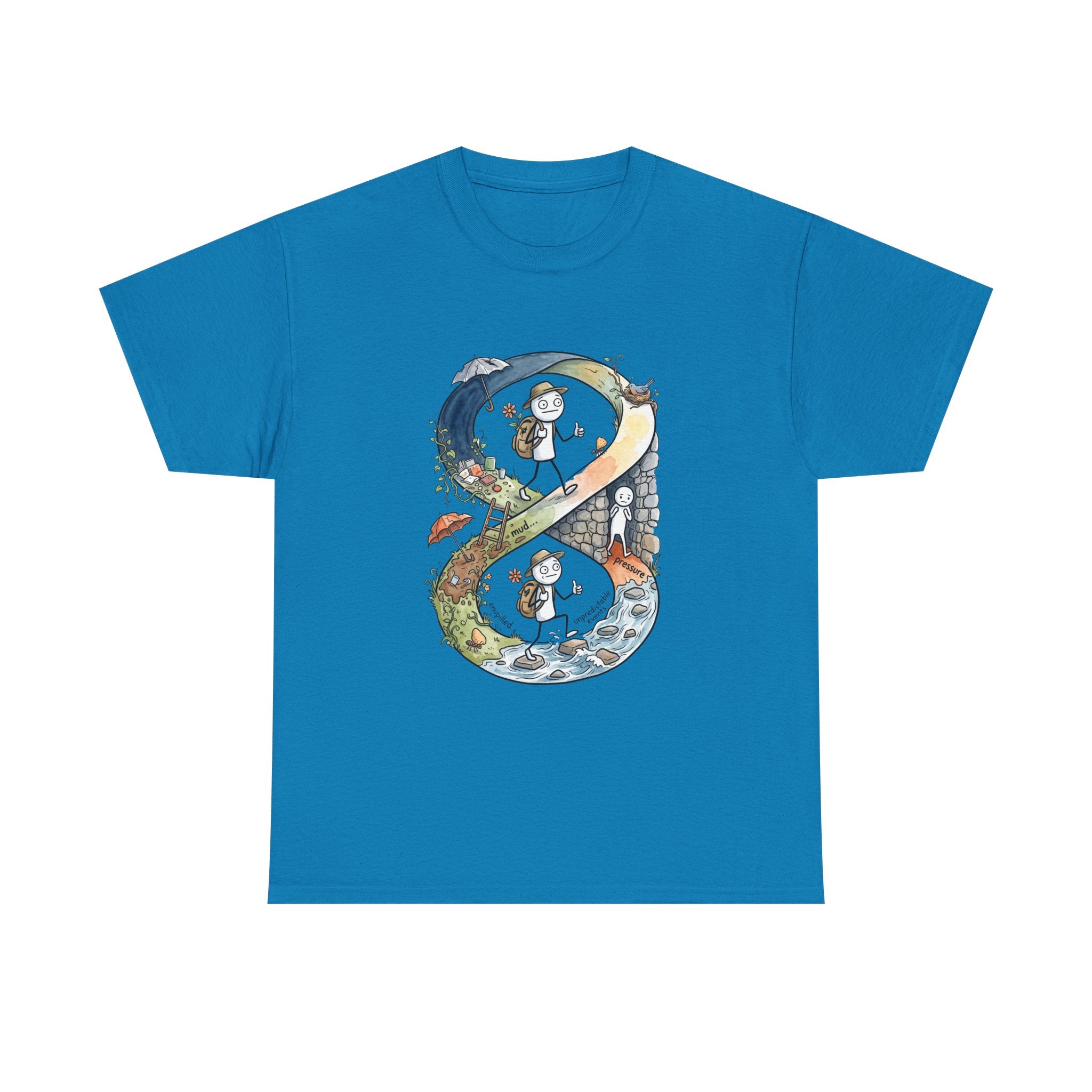 a Infinity Hiking Tee — Day & Night Nature Adventure Graphic T-Shirt