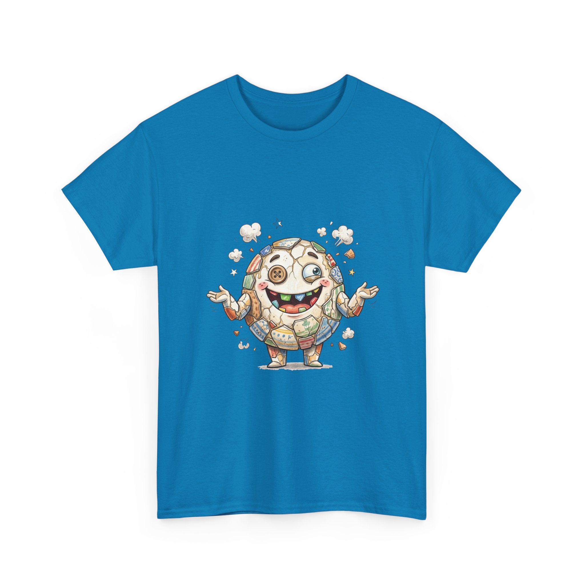 T-Shirt — Cute Kawaii Mosaic Egg Character Illustration Tee