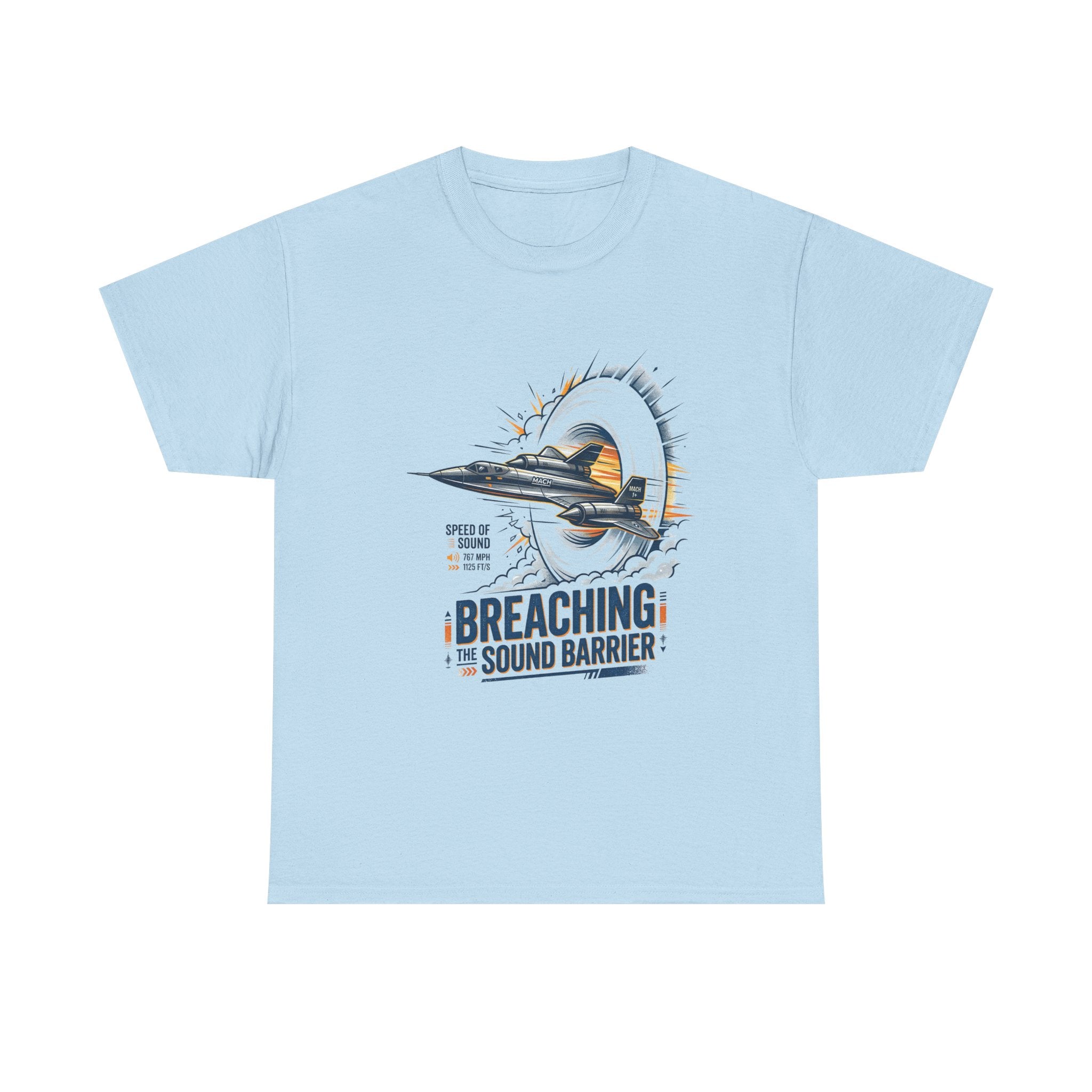 Sonic Boom T-Shirt — 'Breaching the Sound Barrier' Jet Trainer Aviation Graphic Tee