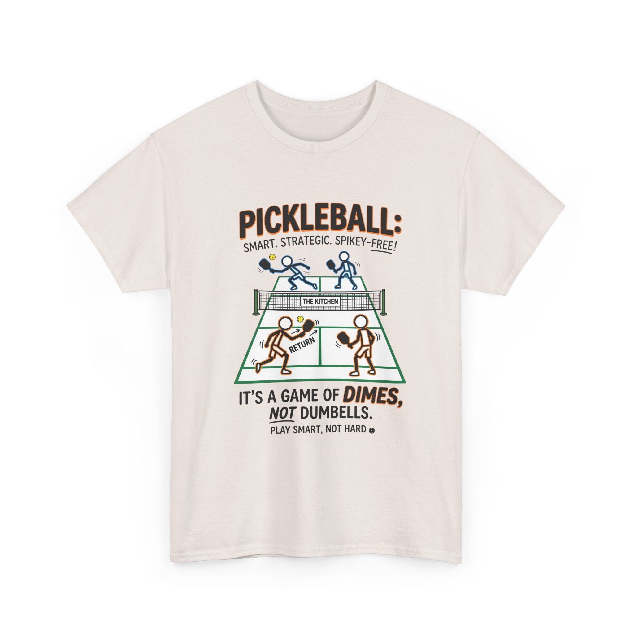 Pickleball Tee — "Pickleball: It’s a Game of Dimes, Not Dumbells" Casual Sports Shirt
