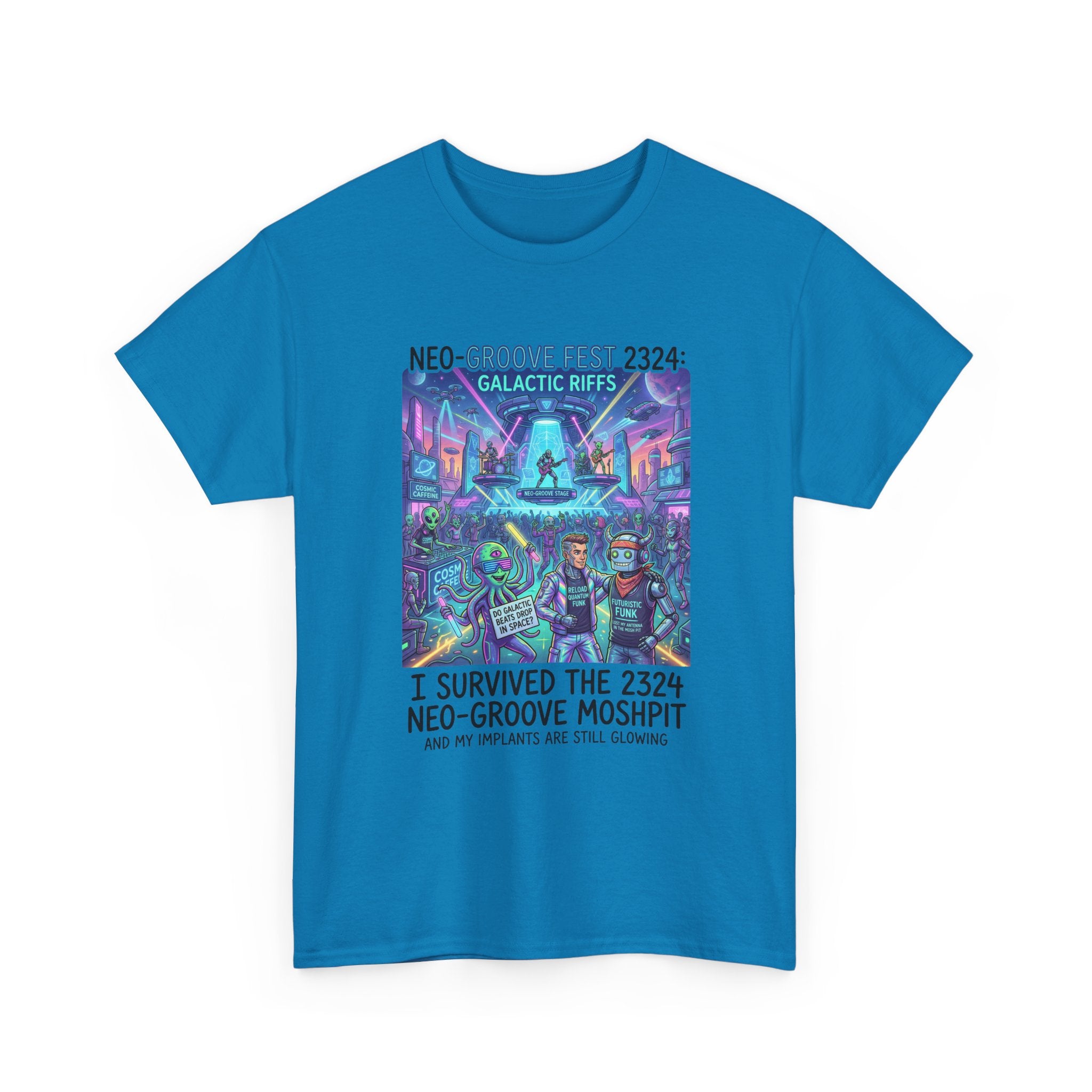 Neo-Groove Fest 2324 Tee — "I Survived the 2324 Neo-Groove Moshpit" Concert T-Shirt