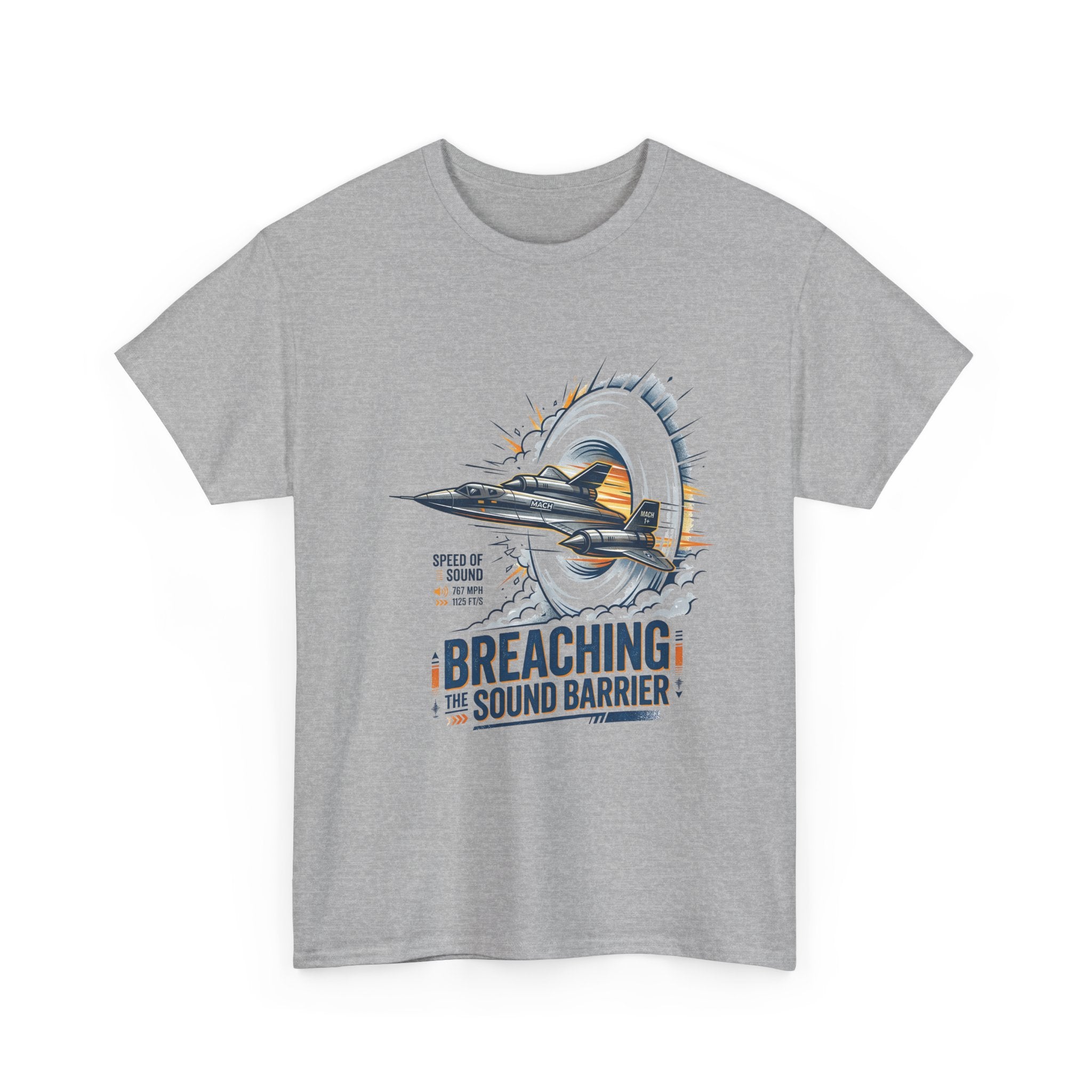 Sonic Boom T-Shirt — 'Breaching the Sound Barrier' Jet Trainer Aviation Graphic Tee