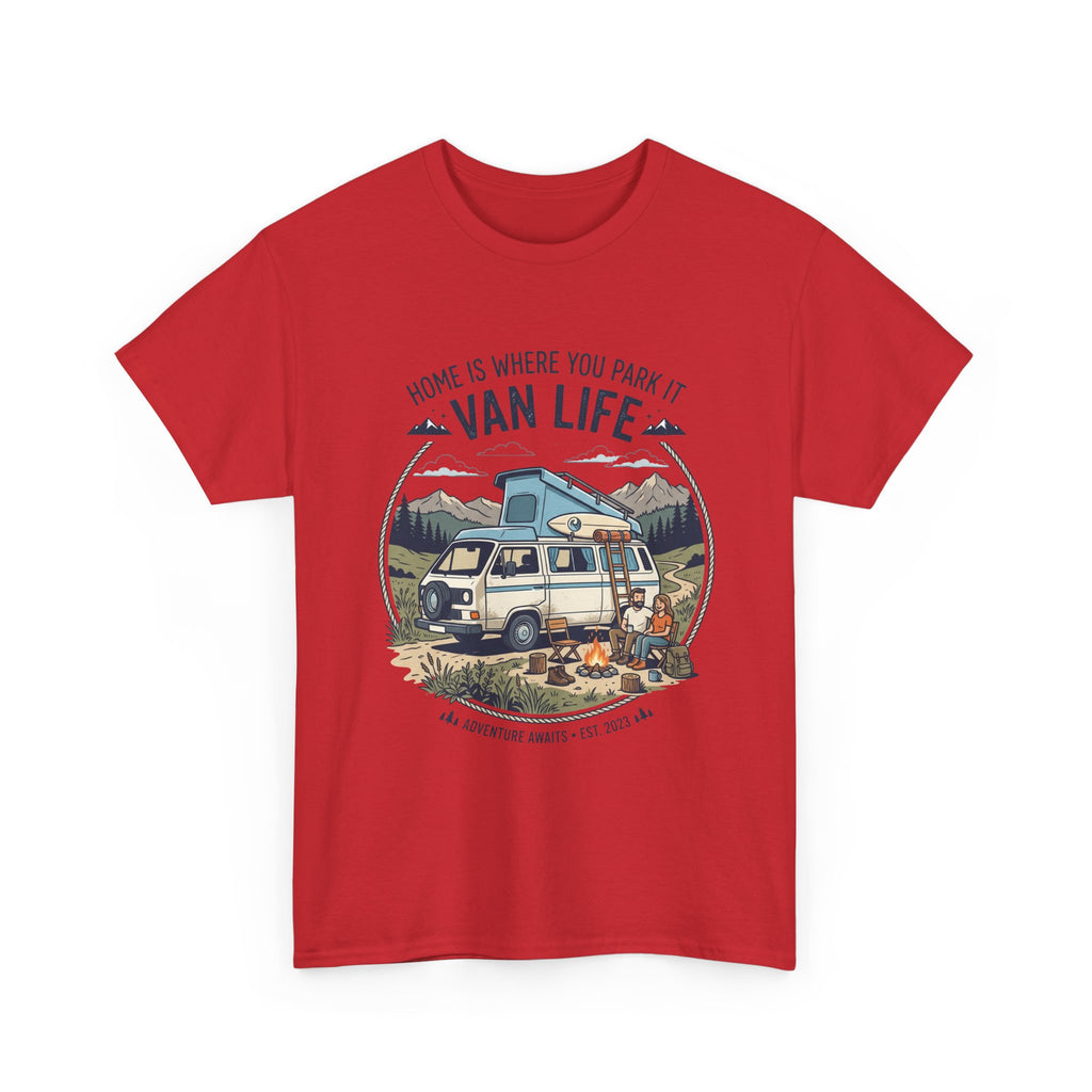 Van Life T-Shirt — "Home Is Where You Park It" Adventure Tee