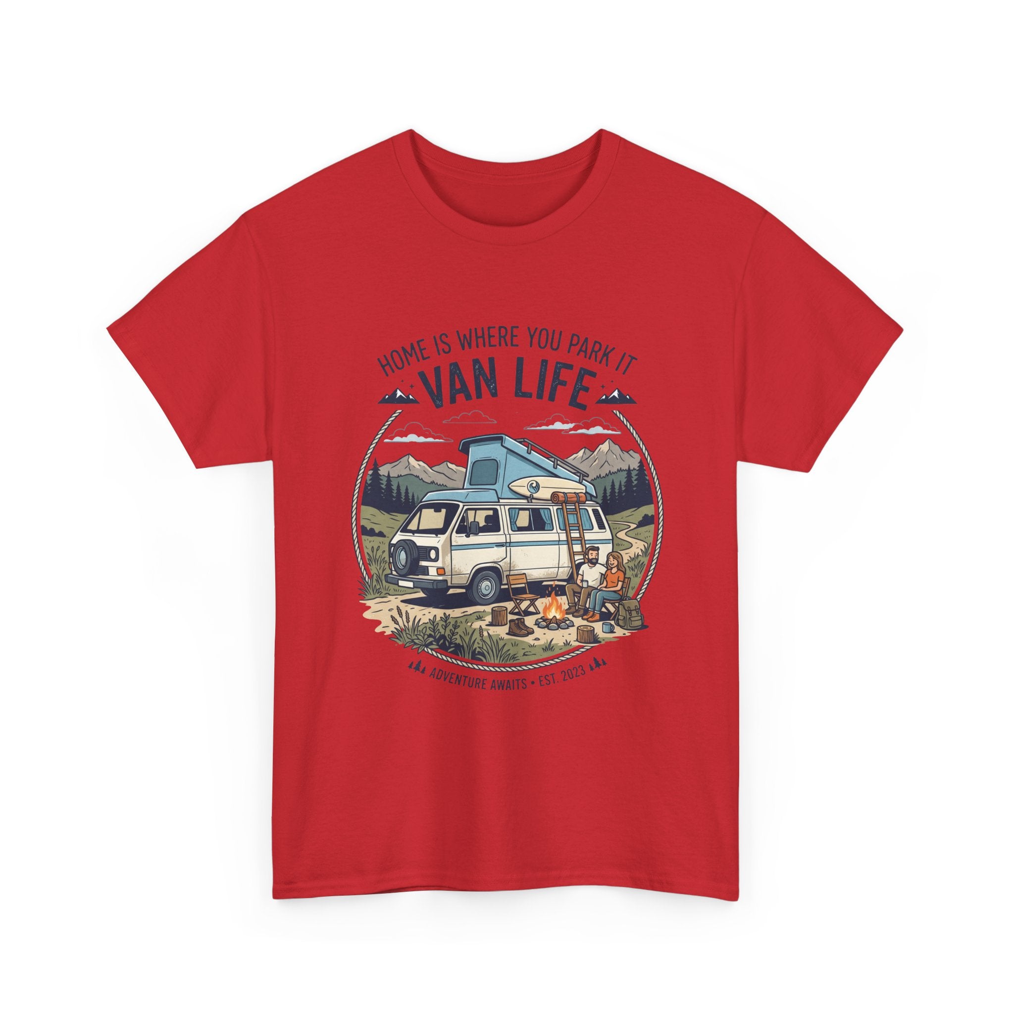 Van Life T-Shirt — "Home Is Where You Park It" Adventure Tee