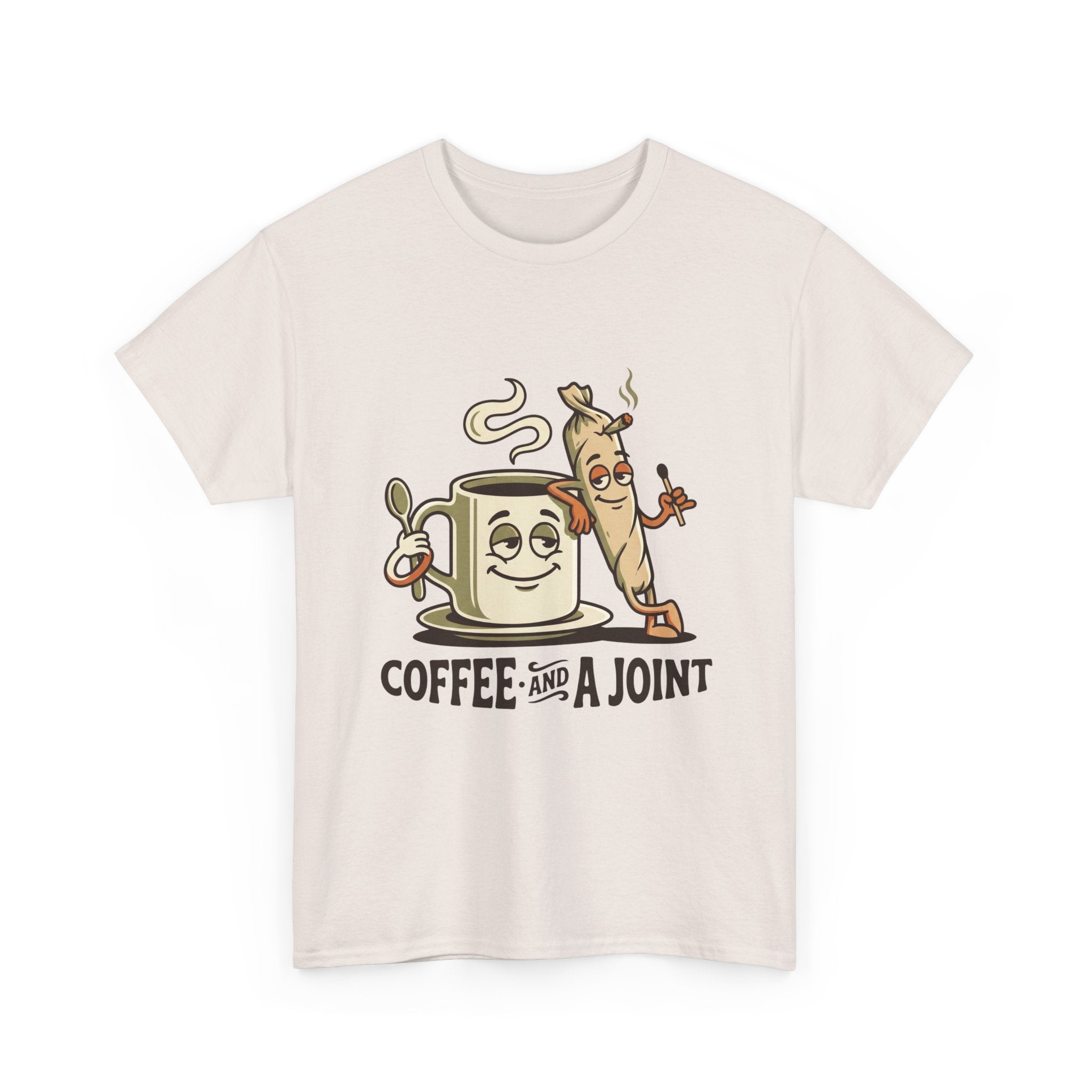 Coffee and a Joint T-Shirt — Funny Stoner Coffee Tee