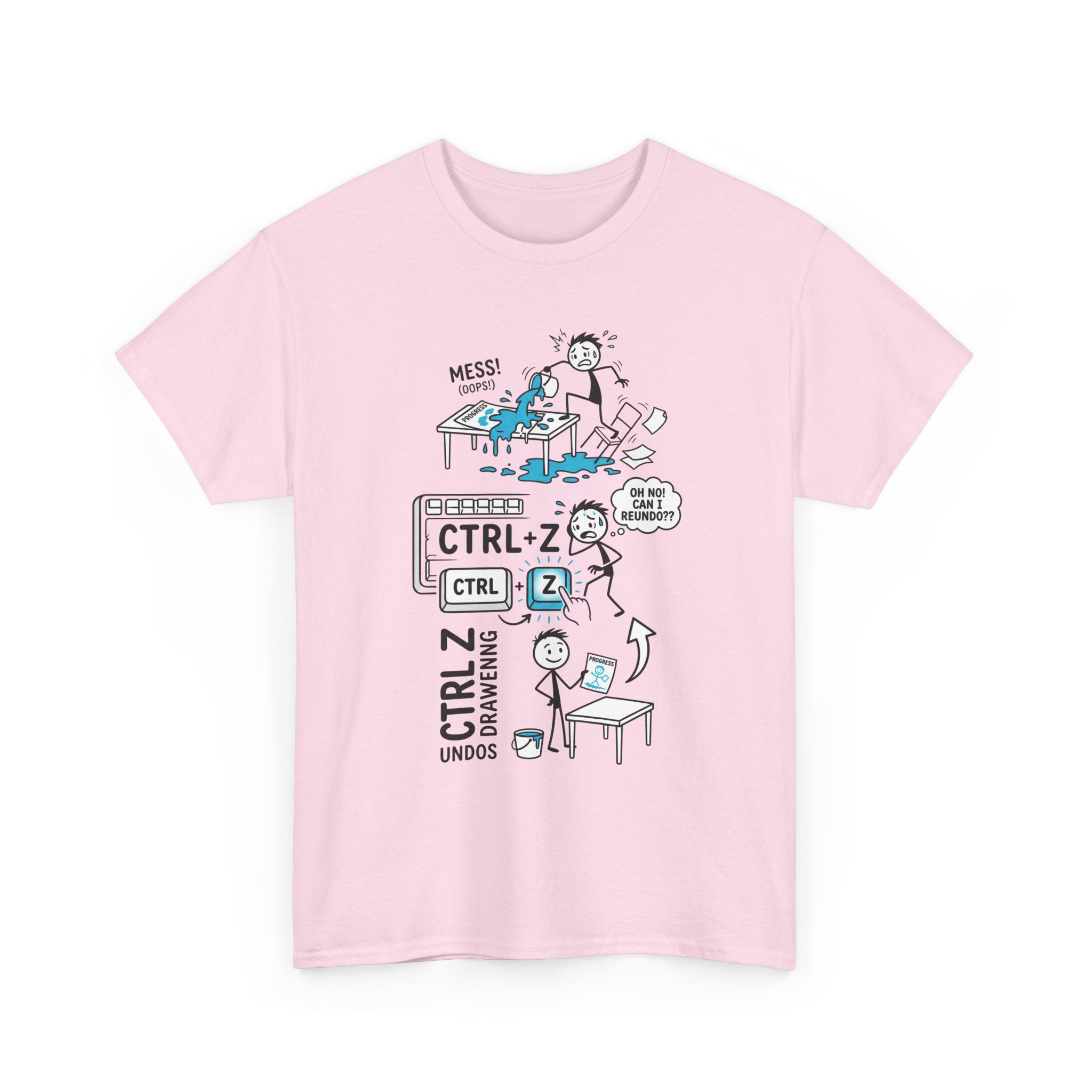 Ctrl Z Funny Graphic T-Shirt – Undo Computer Chaos Tee for Coders & Designers