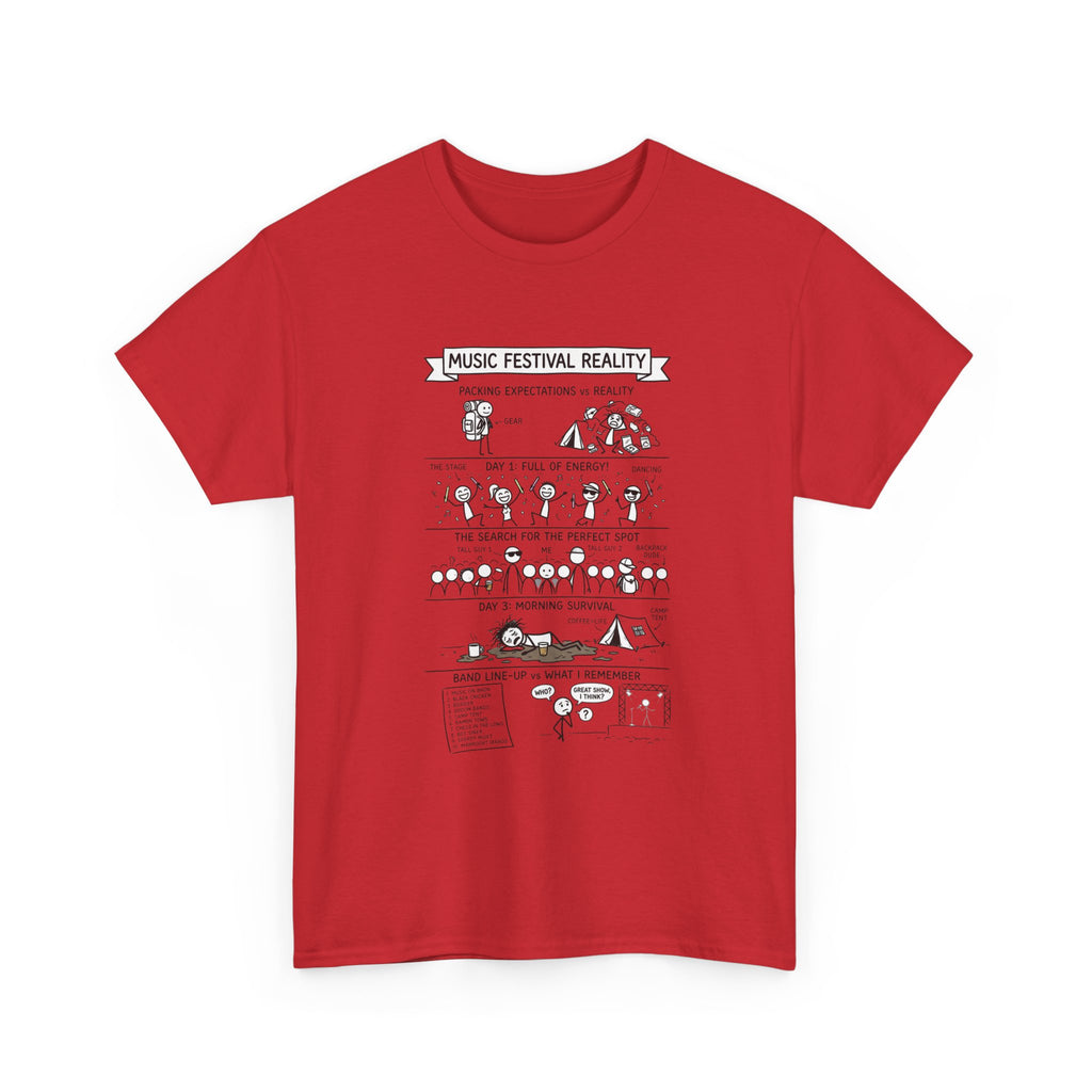 Music Festival Reality Tee – Funny Concert Comic Graphic T-Shirt