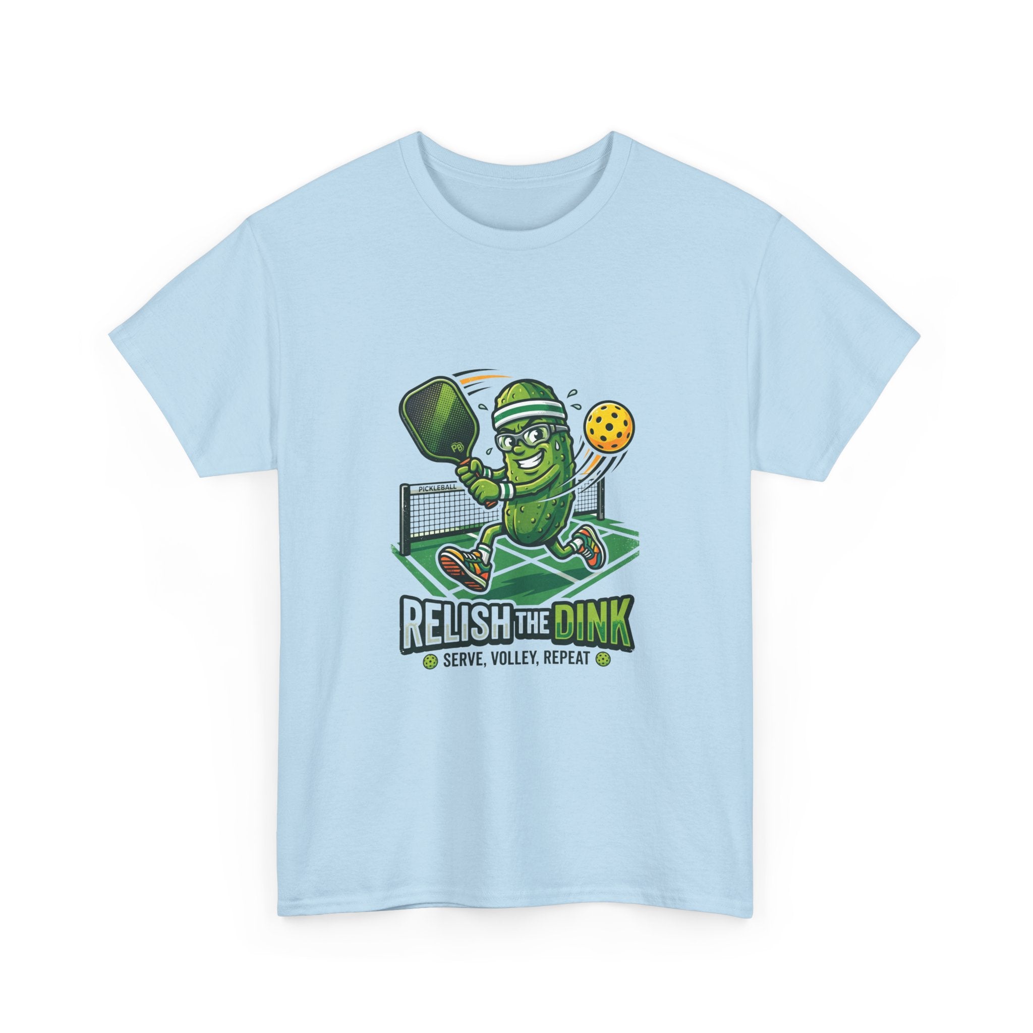 Pickleball 'Relish the Dink' T-Shirt – Funny Pickle Character Paddle Tee