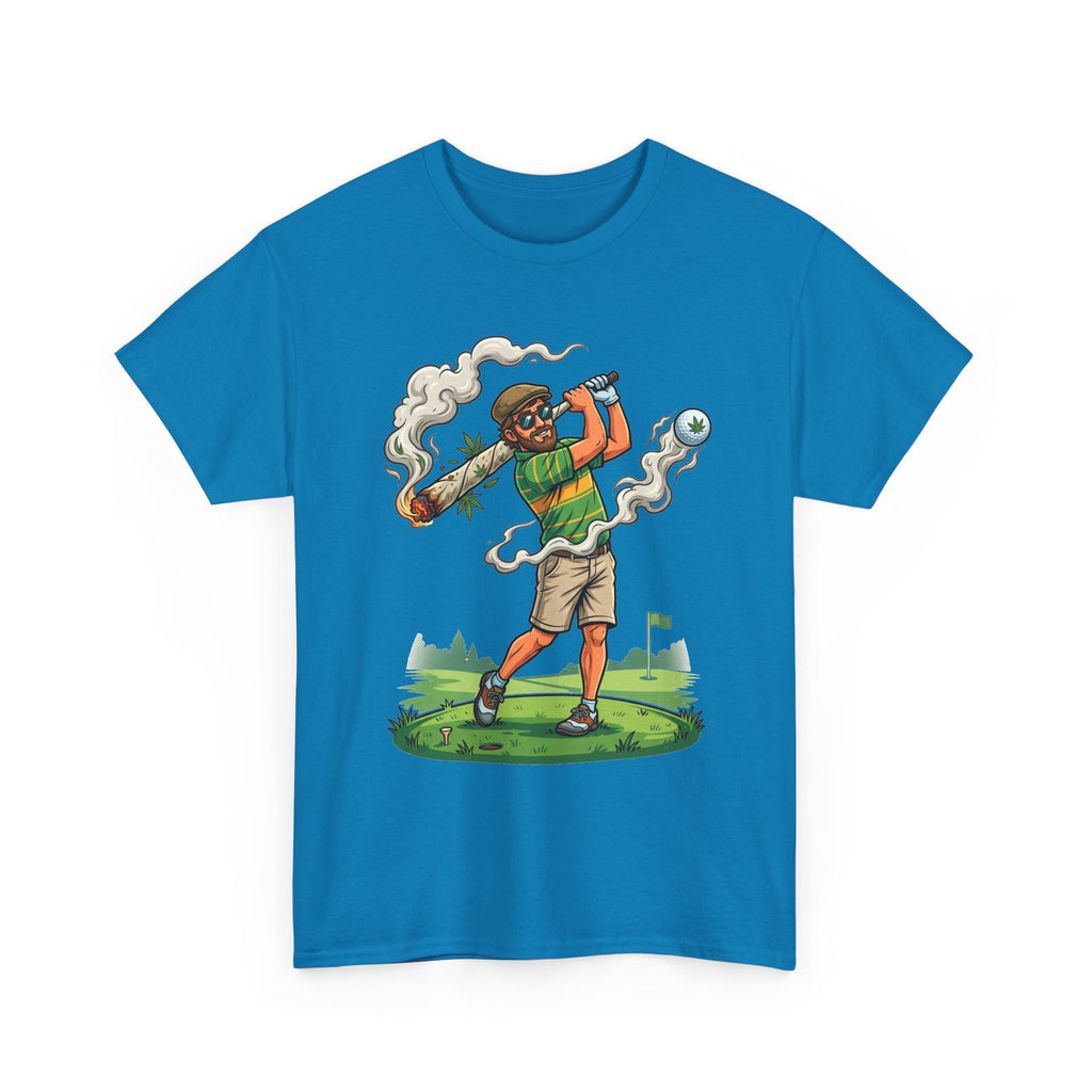 Golf Golfer Weed Smoking Club T-Shirt — Funny Golf Graphic Tee