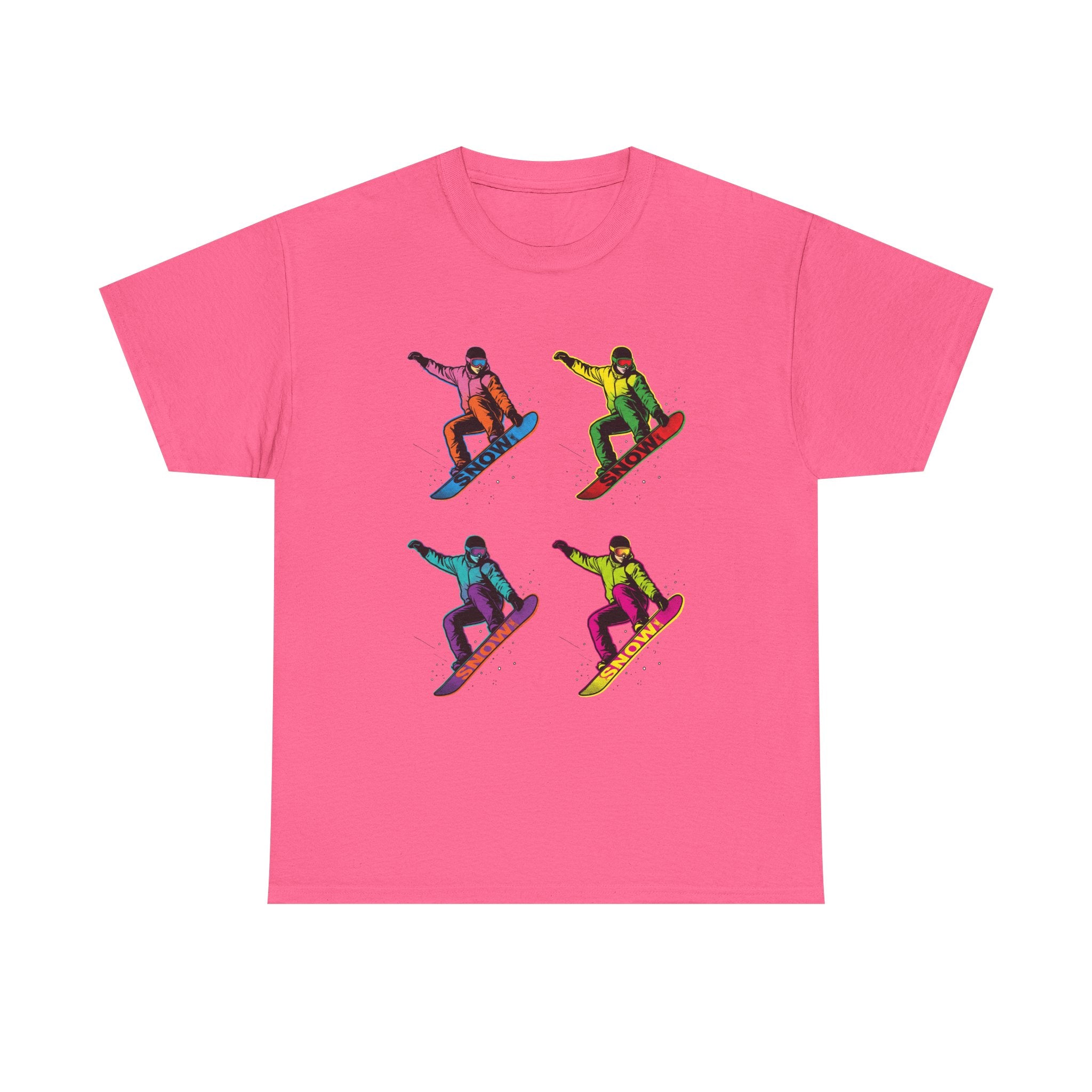 Snowboarder Pop Art T-Shirt – Colorful Retro Snowboarding Graphic Tee
