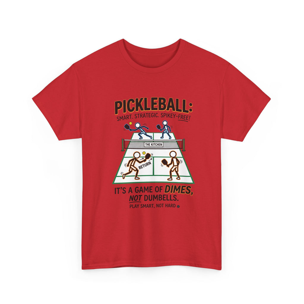 Pickleball Tee — "Pickleball: It’s a Game of Dimes, Not Dumbells" Casual Sports Shirt