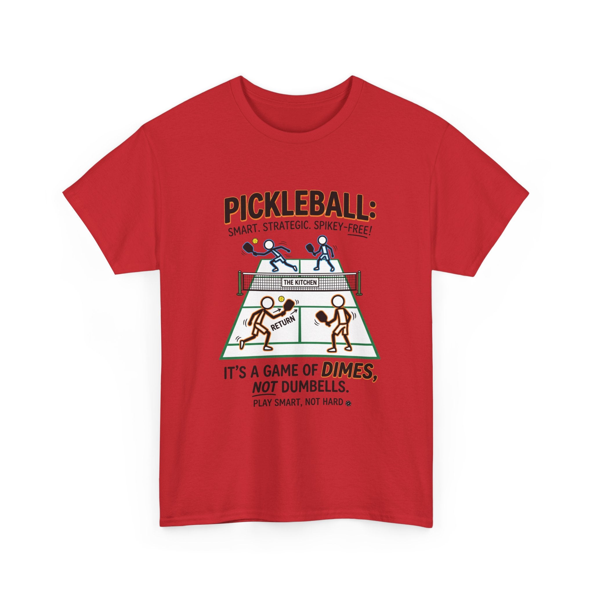 Pickleball Tee — "Pickleball: It’s a Game of Dimes, Not Dumbells" Casual Sports Shirt