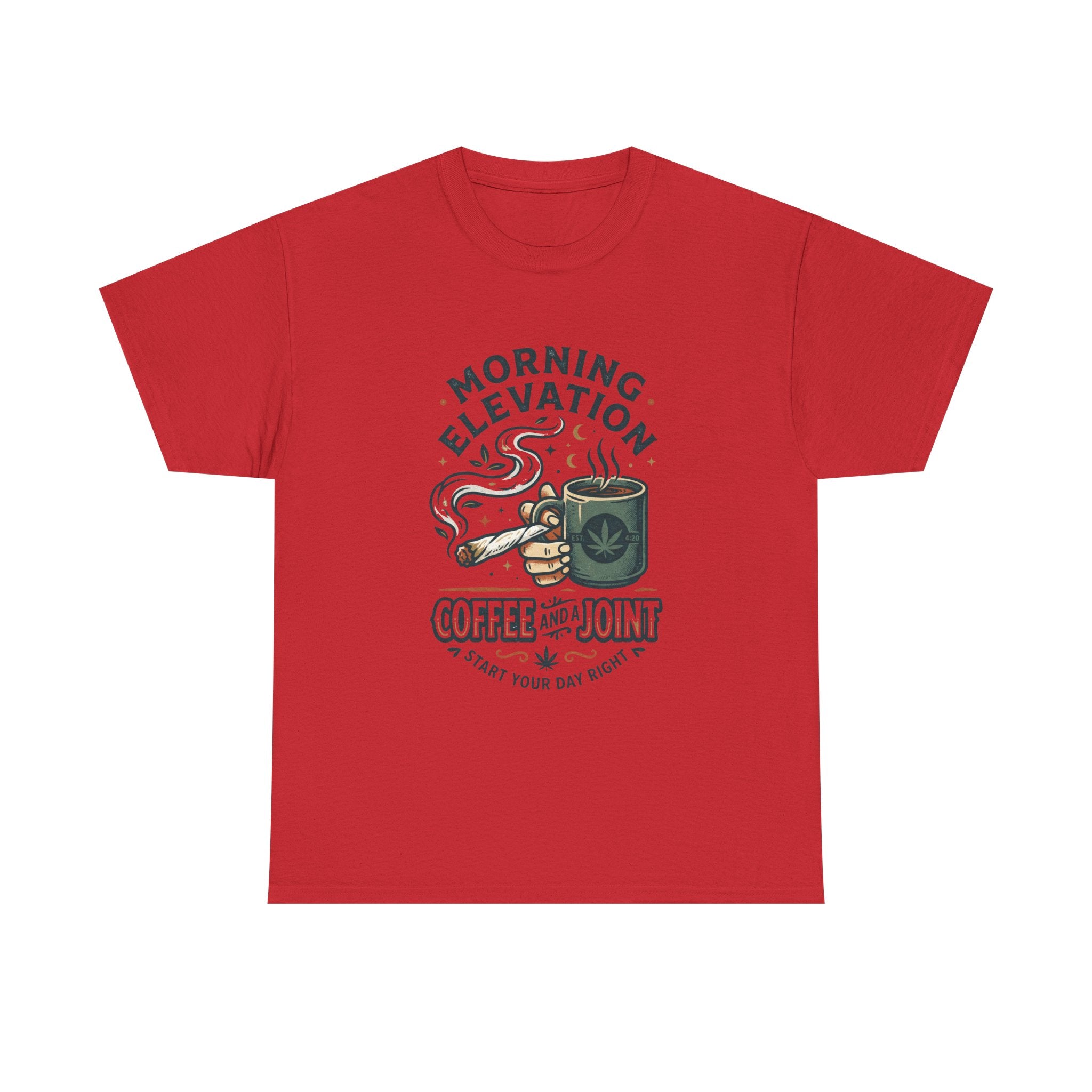 Coffee & Joint T-Shirt — Morning Elevation Graphic Tee