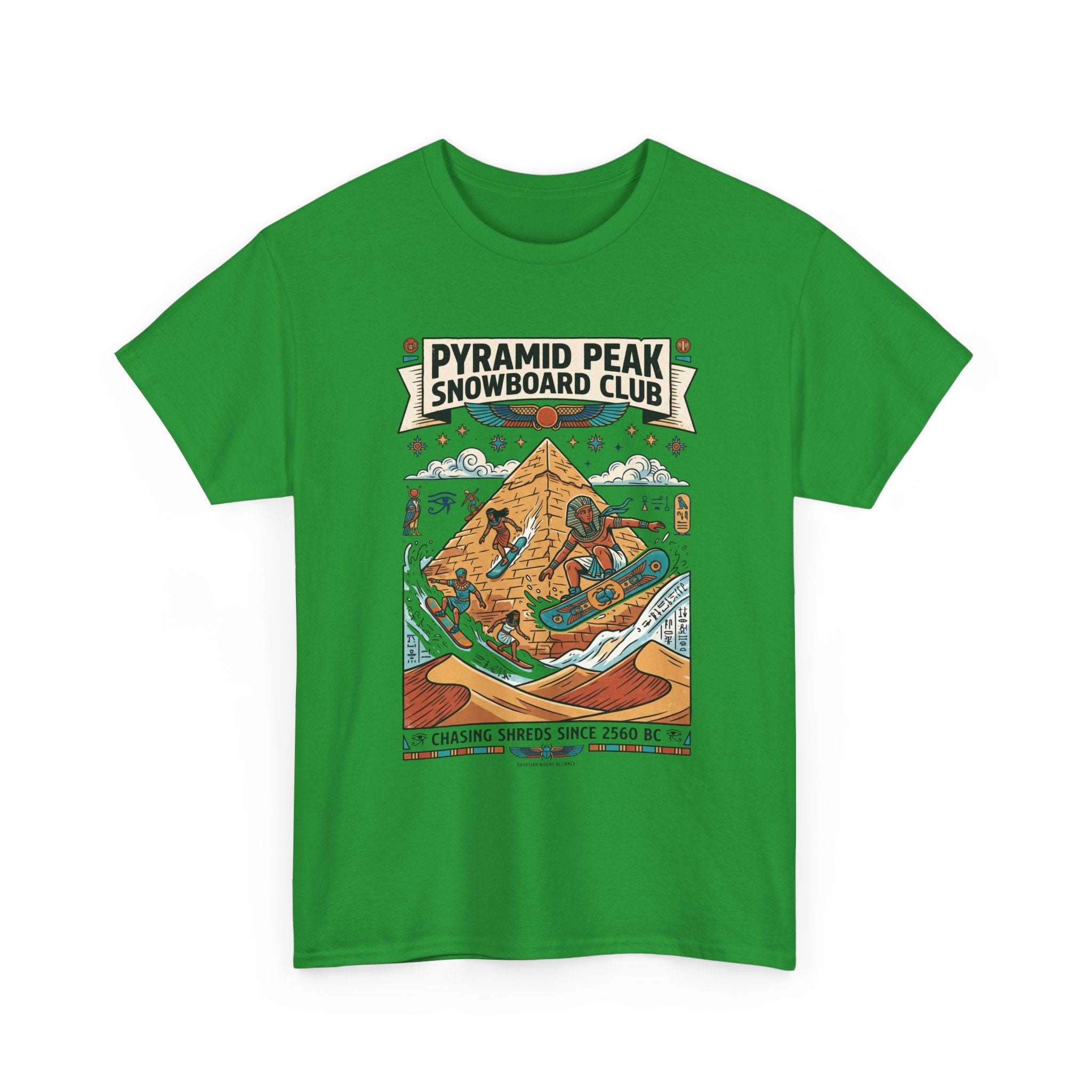 Snowboard Club Graphic Tee — "Pyramid Peak Snowboard Club" Vintage Winter Shirt