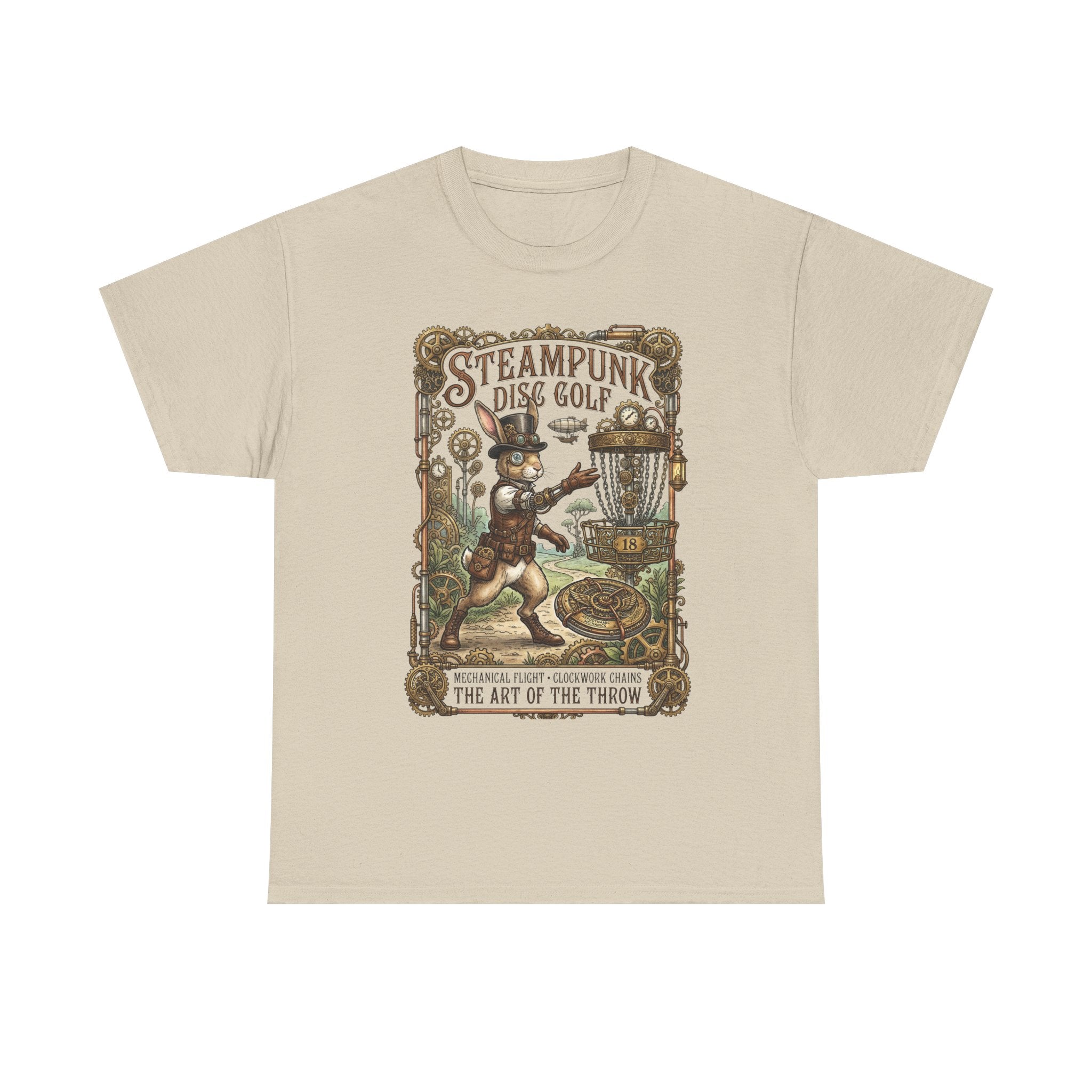 Steampunk Disc Golf T-Shirt — Vintage Victorian Throw Art Tee