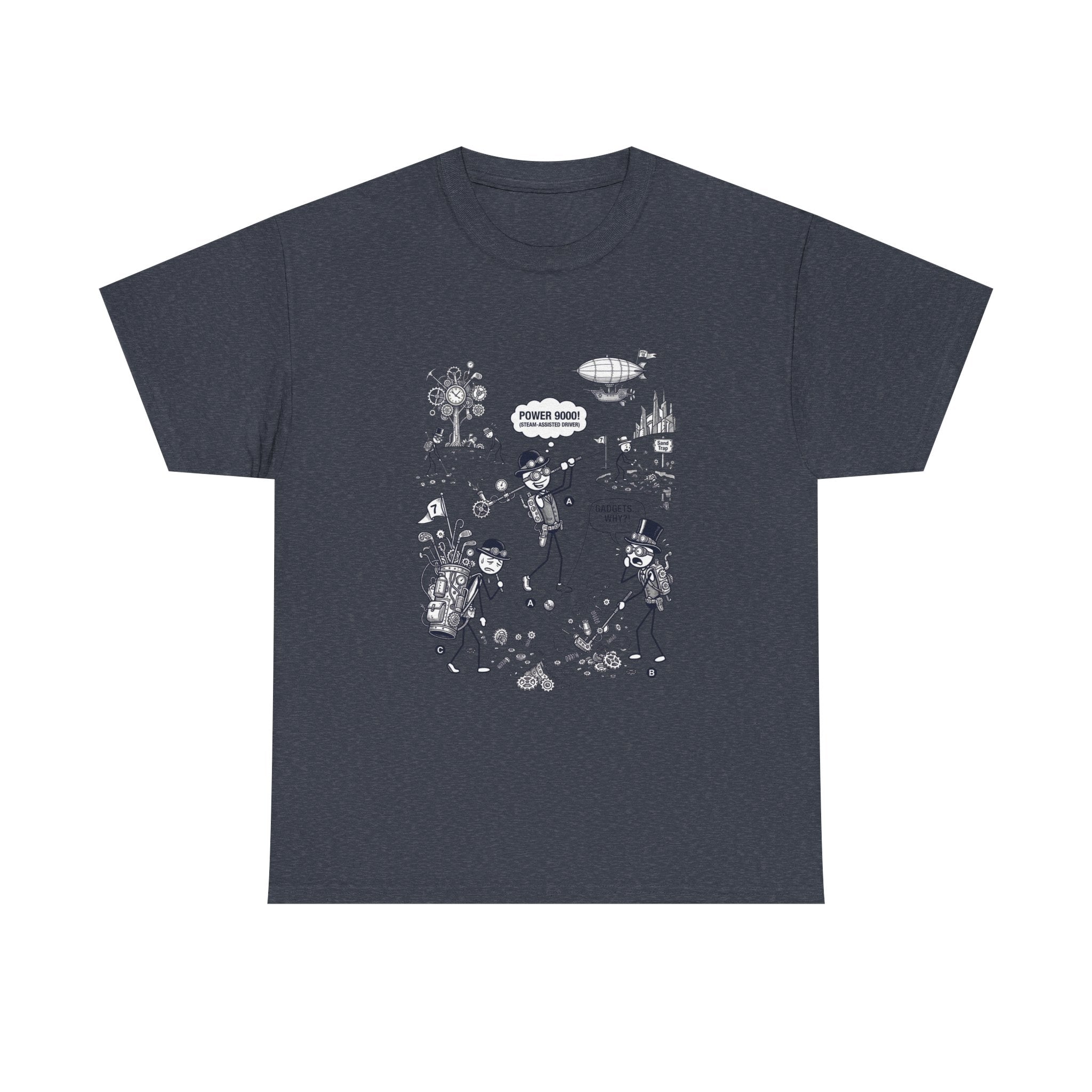 Steampunk Golf Graphic Tee —  "Good Vibes" Illustration