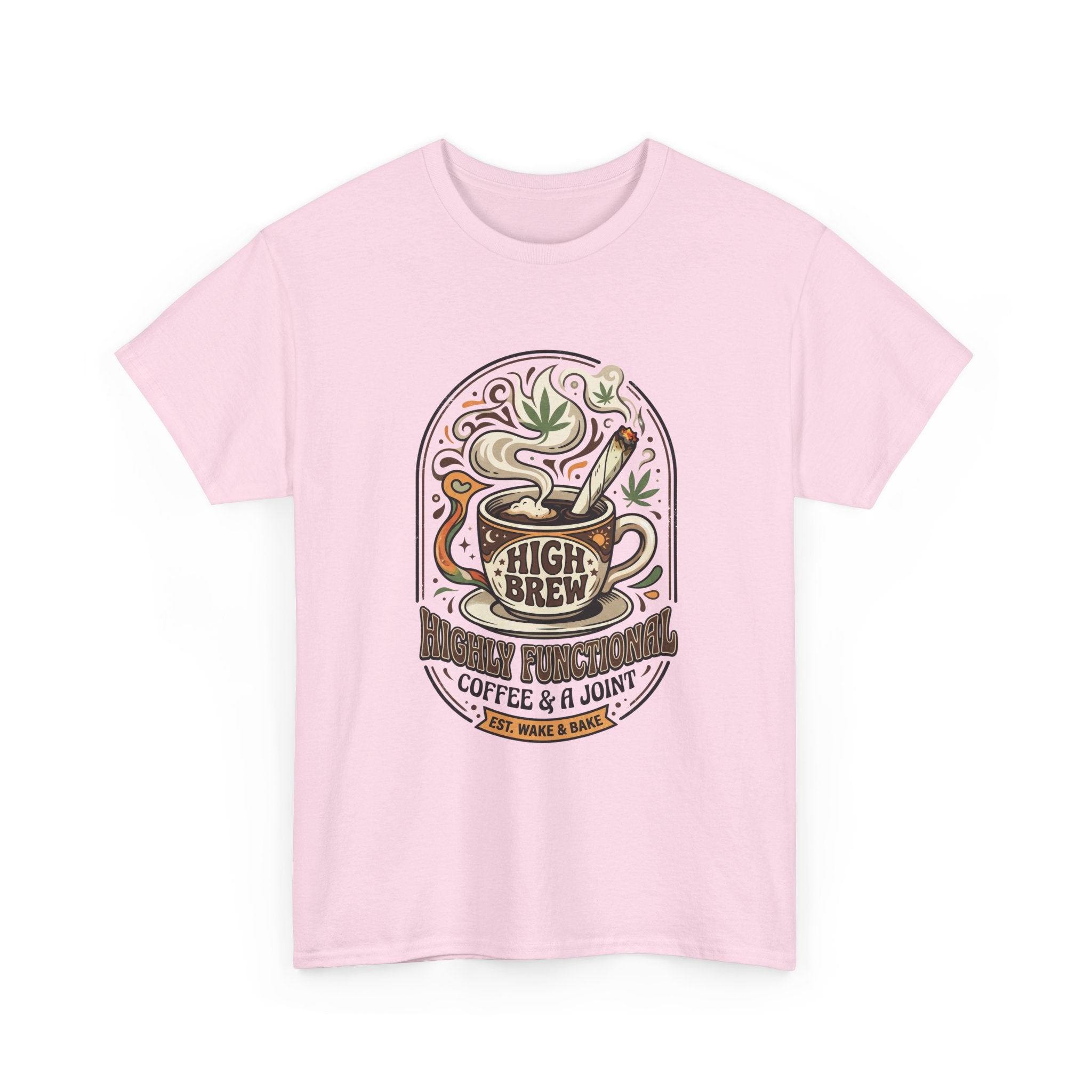Coffee & Joint Tee — “High Brew” Graphic Coffee T‑Shirt
