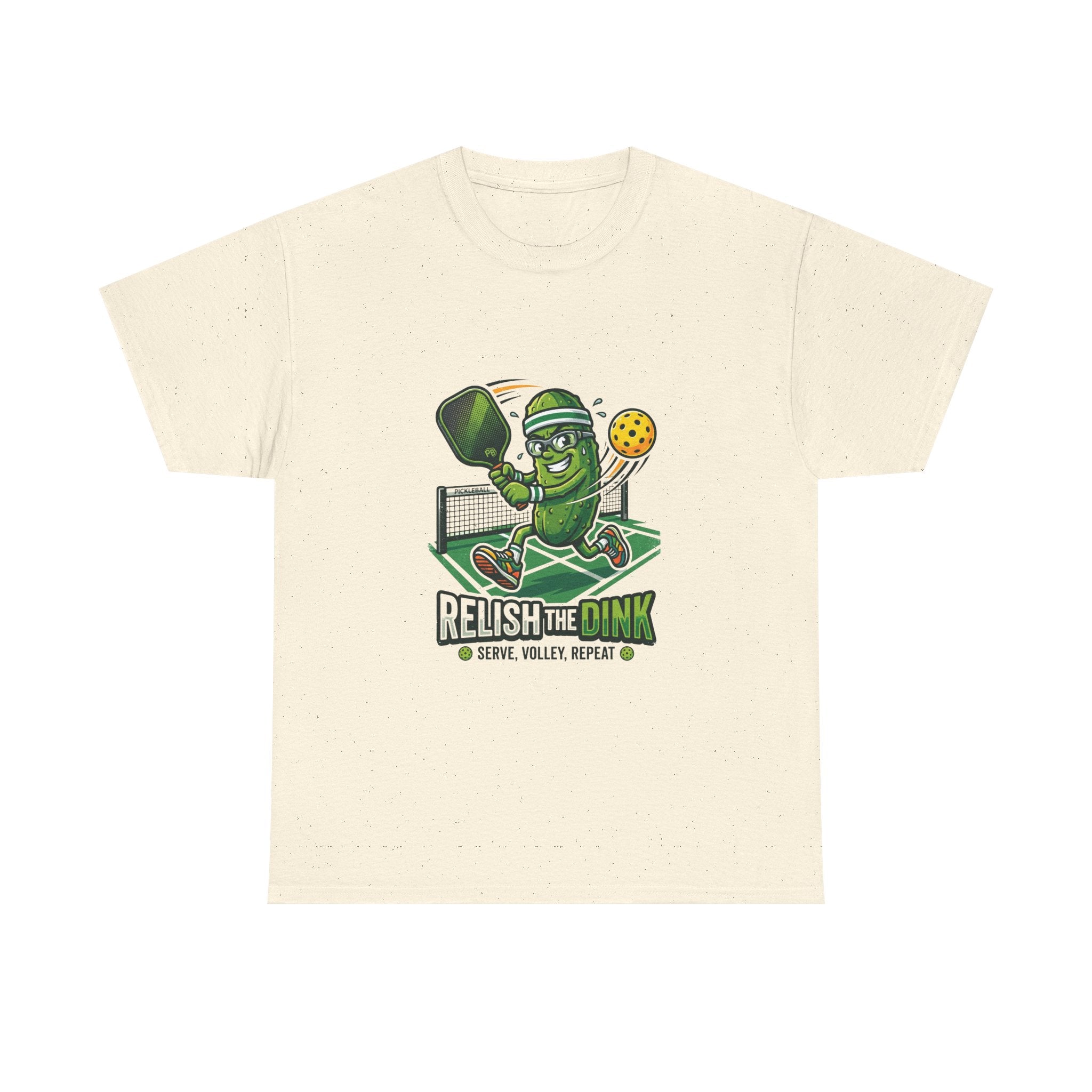 Pickleball 'Relish the Dink' T-Shirt – Funny Pickle Character Paddle Tee