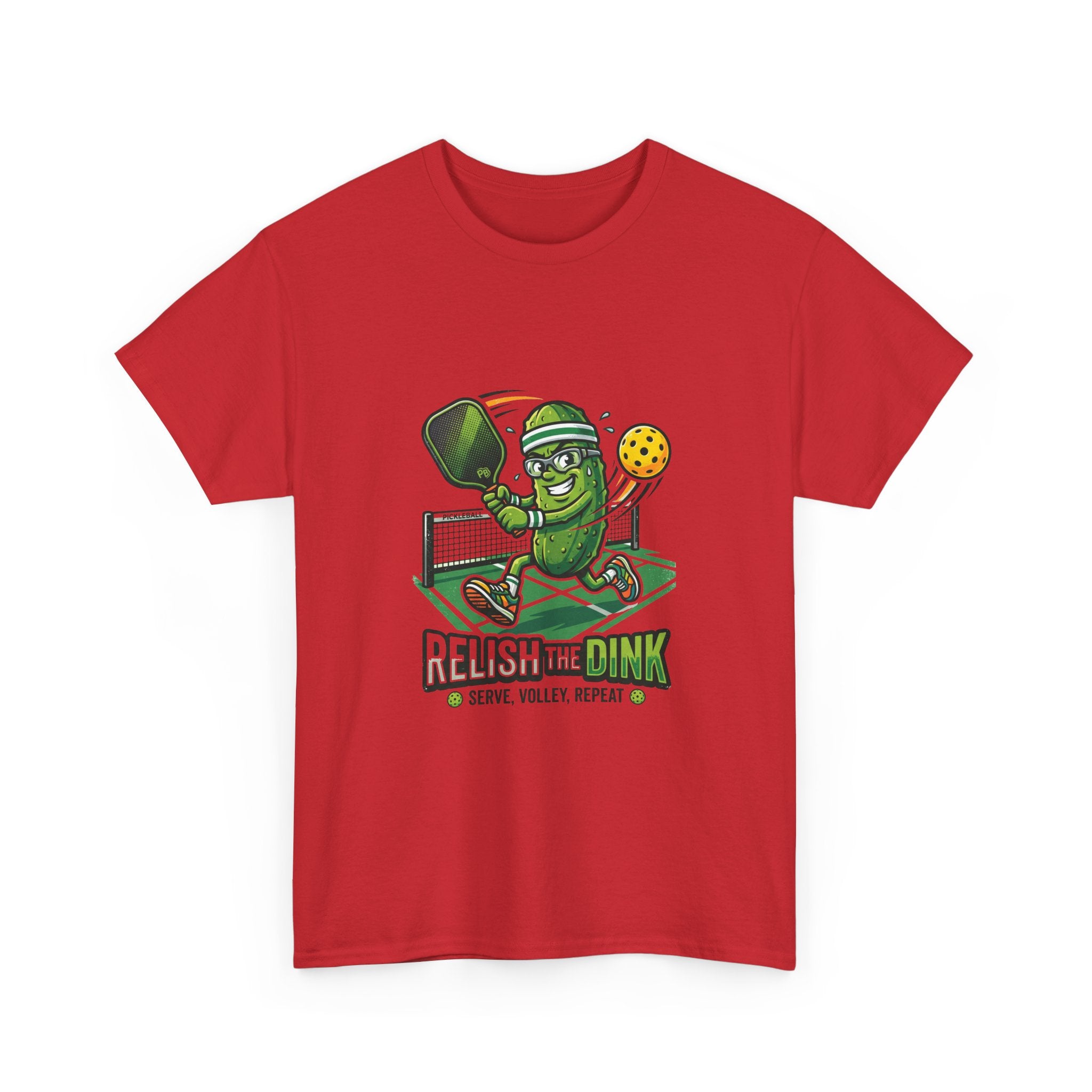 Pickleball 'Relish the Dink' T-Shirt – Funny Pickle Character Paddle Tee