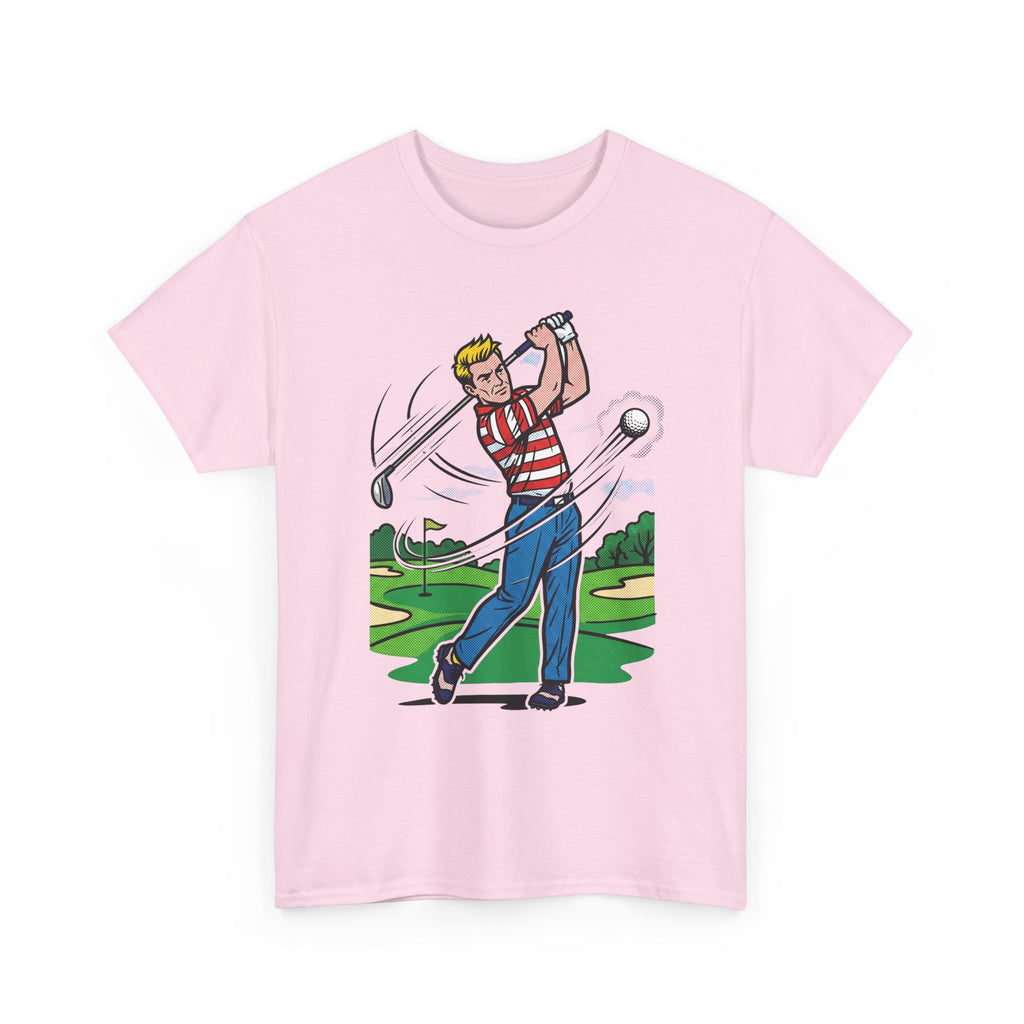 Golf Swing Graphic T-Shirt — Vintage Golfer Illustration Tee