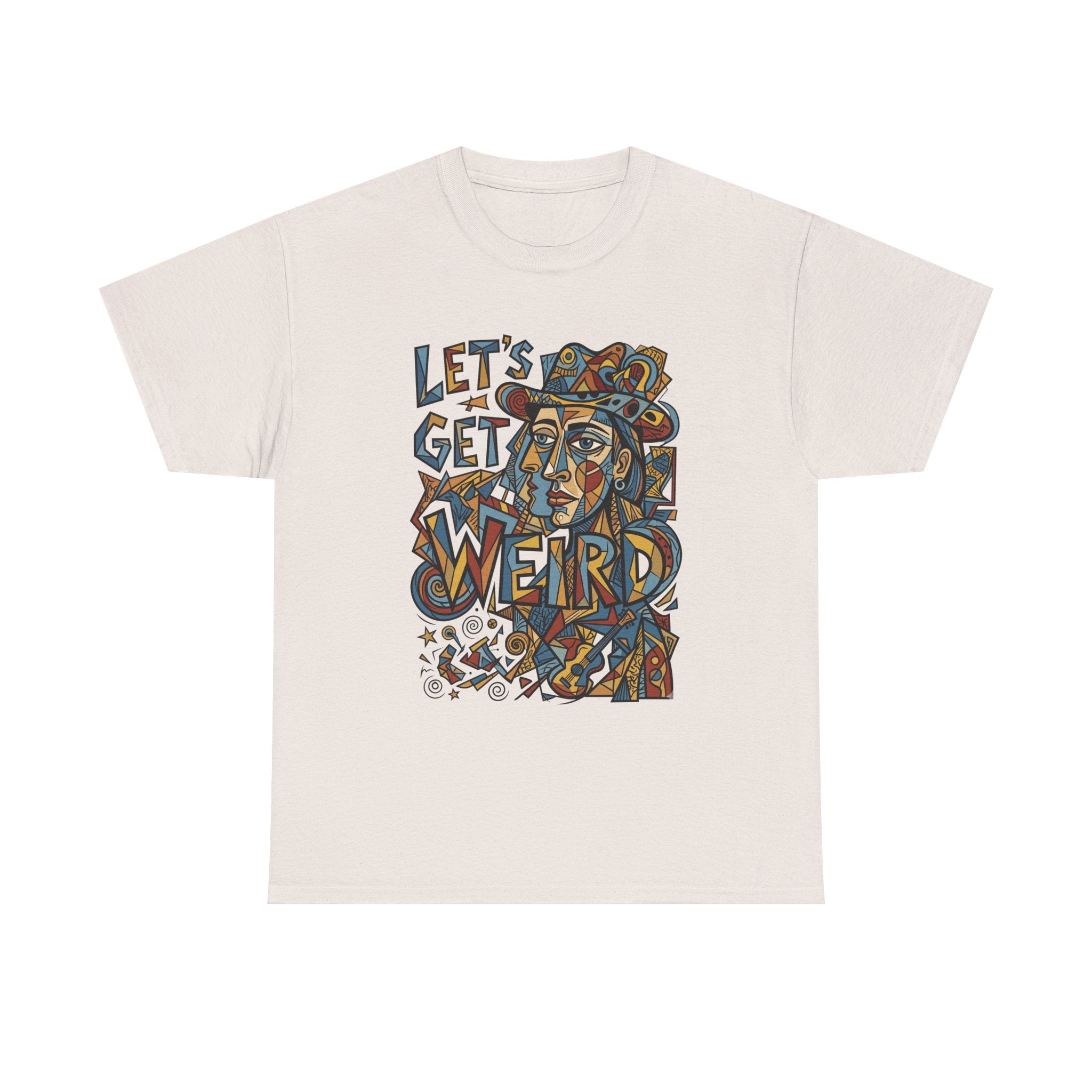 Let’s Get Weird T-Shirt — Retro Psychedelic Face Graphic Tee