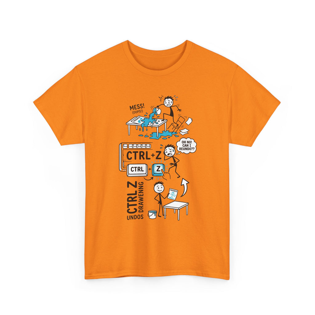Ctrl Z Funny Graphic T-Shirt – Undo Computer Chaos Tee for Coders & Designers