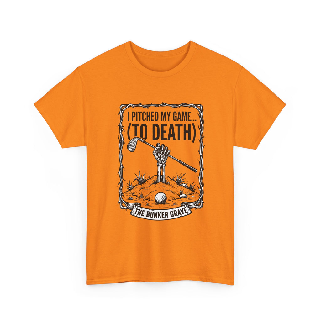 Golf 'I Pitched My Game (To Death)' T-Shirt – Funny Golfer Graphic Tee