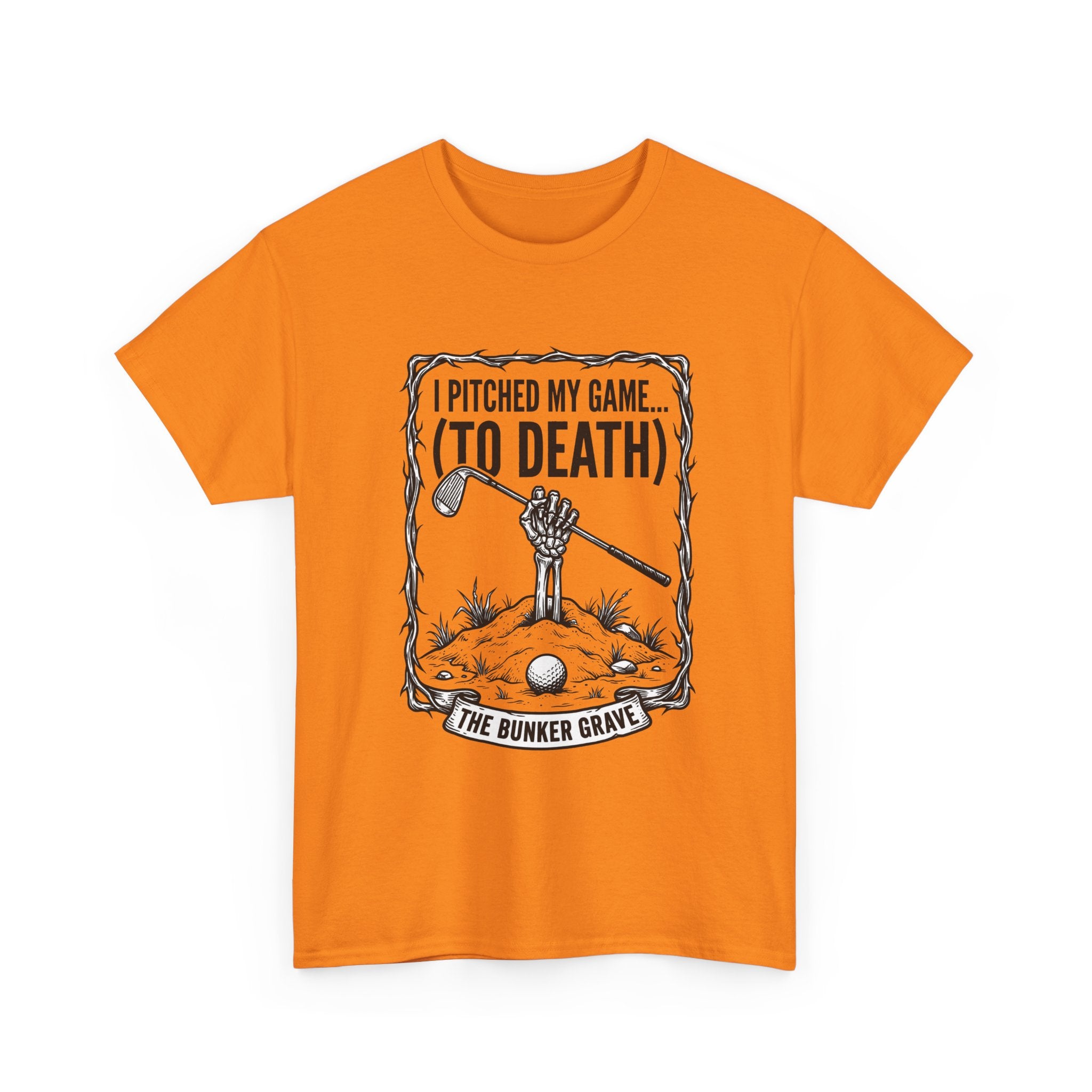 Golf 'I Pitched My Game (To Death)' T-Shirt – Funny Golfer Graphic Tee