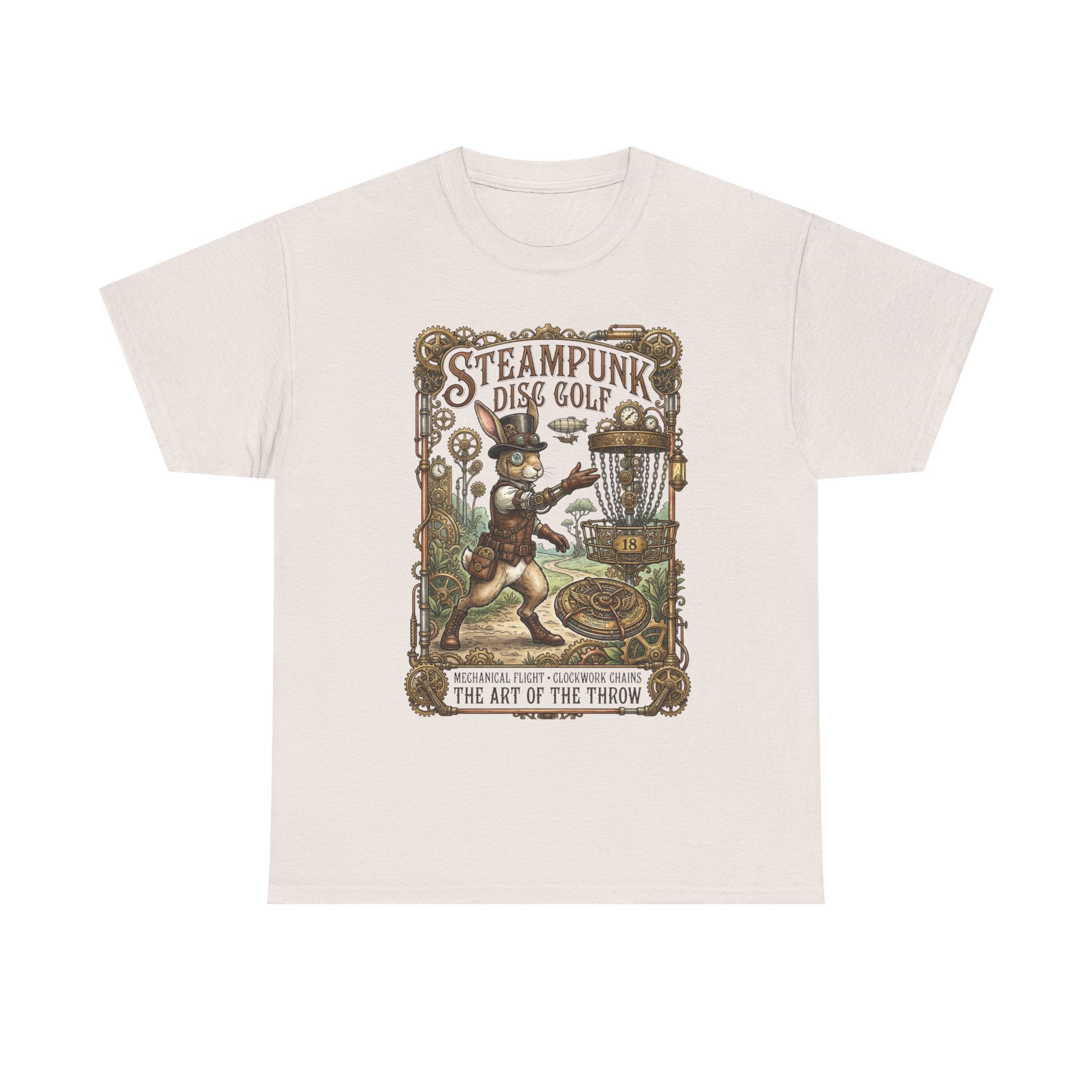 Steampunk Disc Golf T-Shirt — Vintage Victorian Throw Art Tee