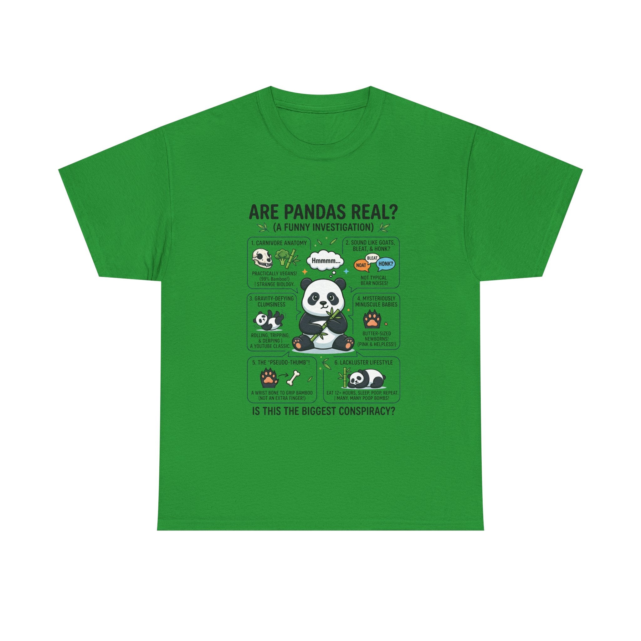 Are Pandas Real? Funny Panda Infographic T-Shirt