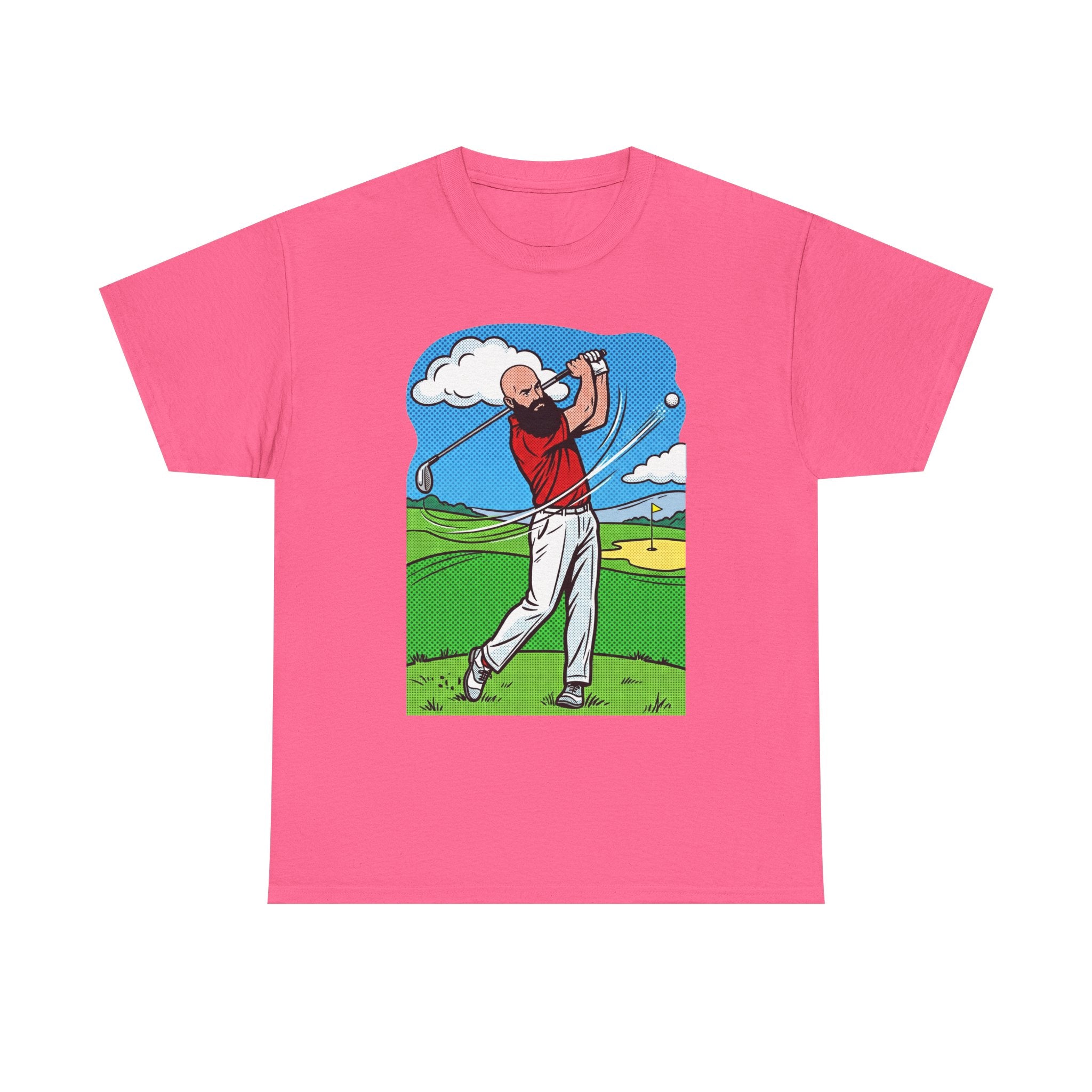 Golf Swing Graphic Tee — Golfer Illustration Shirt for Golf Lovers