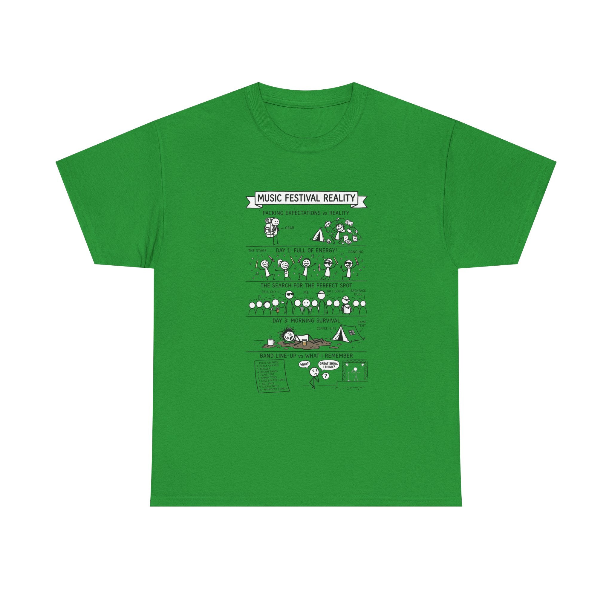 Music Festival Reality Tee – Funny Concert Comic Graphic T-Shirt