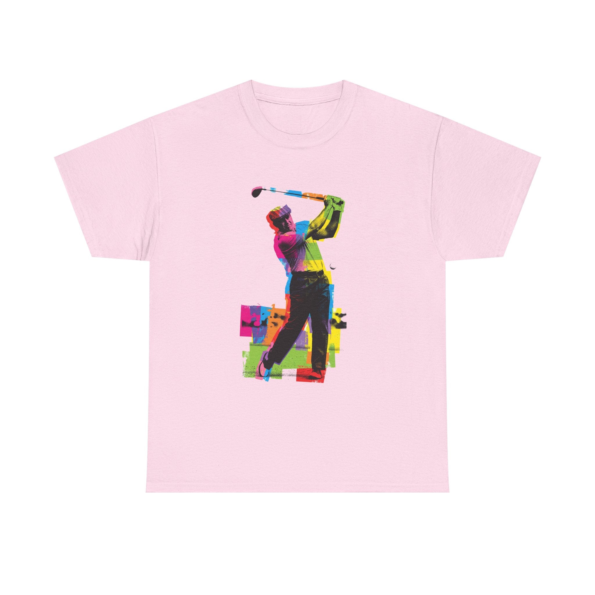 Golf Swing Pop Art T-Shirt — Colorful Golfer Graphic Tee