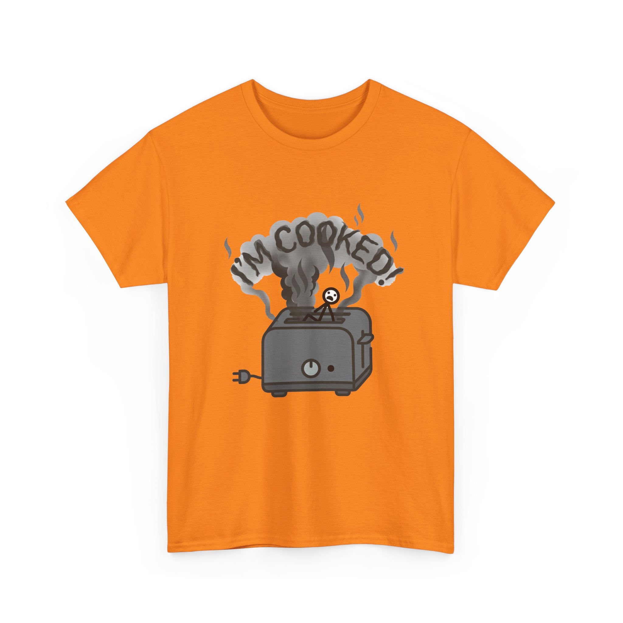 I'm Cooked Toaster T‑Shirt — Funny Kitchen Appliance Graphic Tee