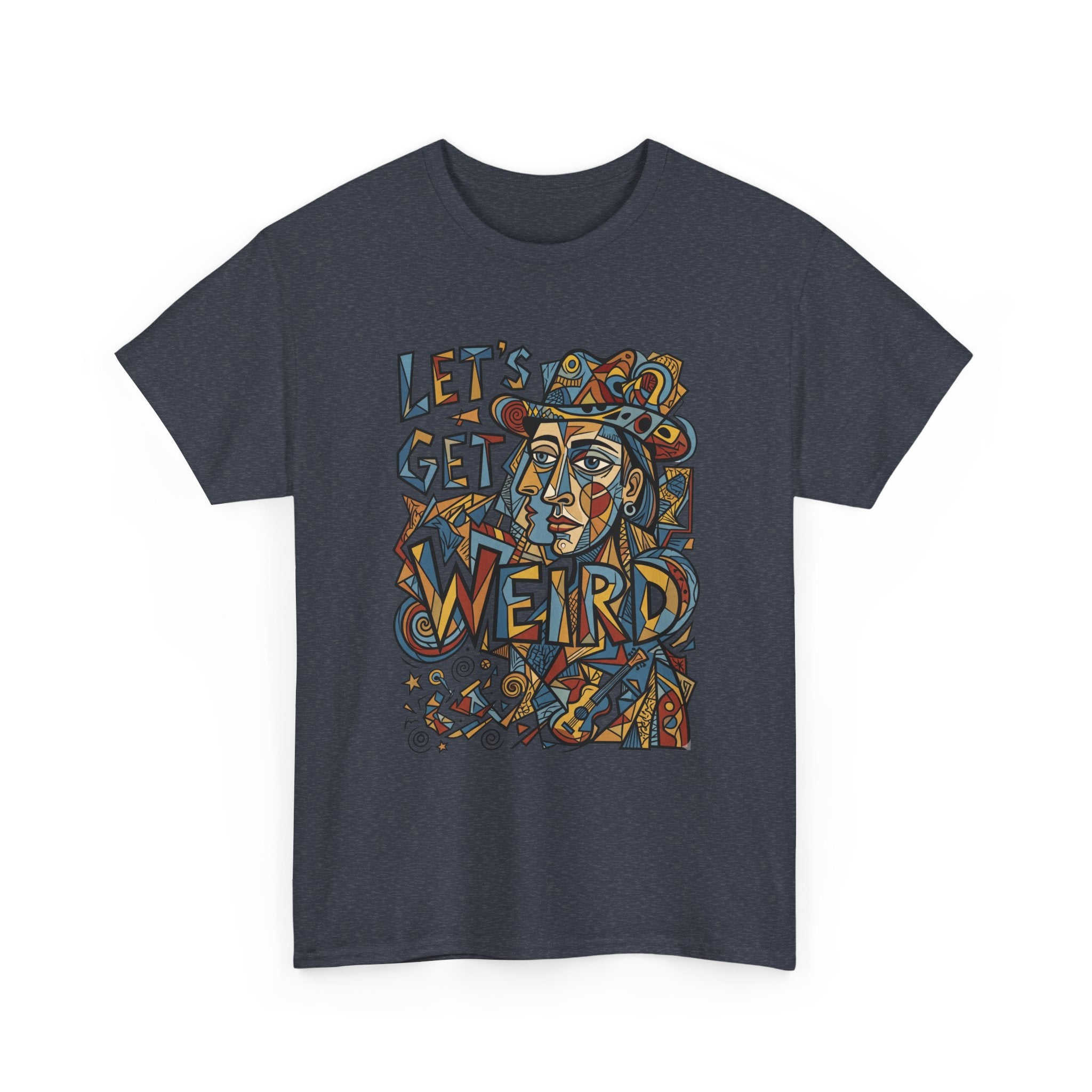 Let’s Get Weird T-Shirt — Retro Psychedelic Face Graphic Tee