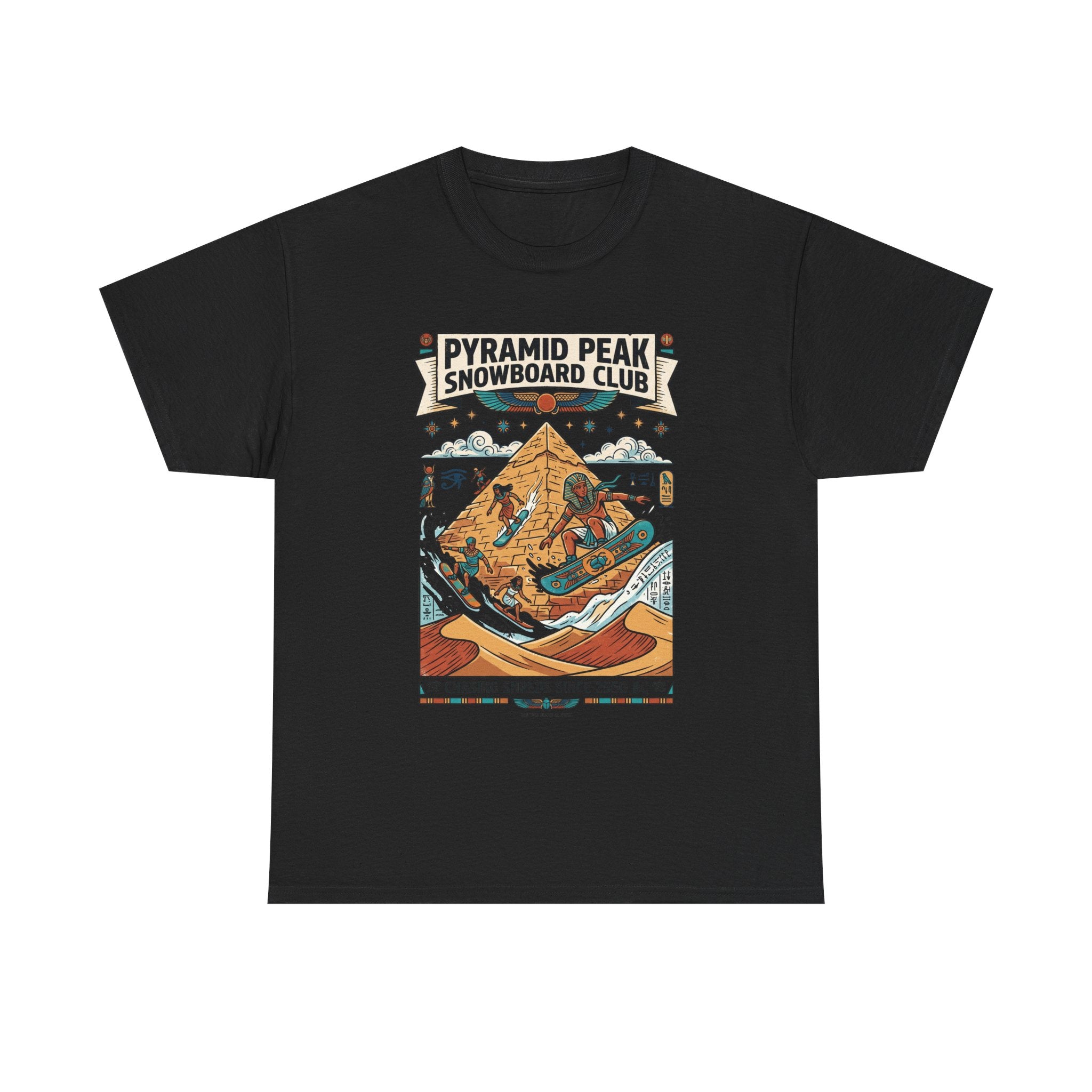 Snowboard Club Graphic Tee — "Pyramid Peak Snowboard Club" Vintage Winter Shirt