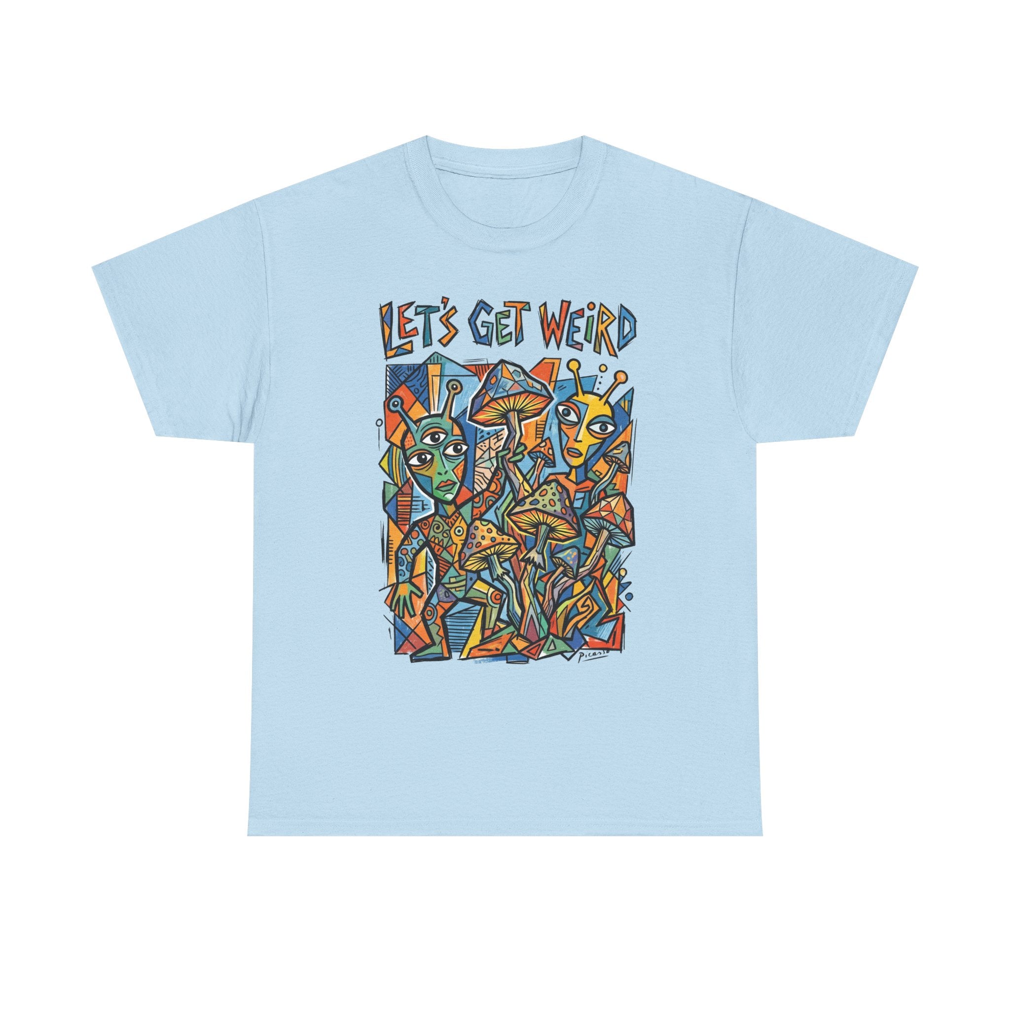 Let's Get Weird Abstract Art T-Shirt — Colorful Psychedelic Graphic Tee