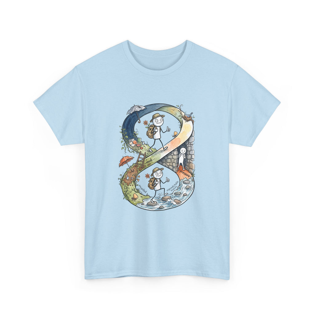 a Infinity Hiking Tee — Day & Night Nature Adventure Graphic T-Shirt