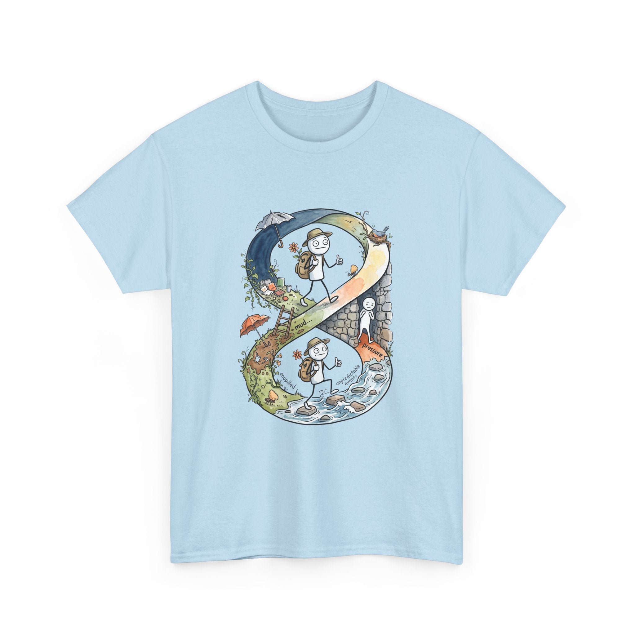 a Infinity Hiking Tee — Day & Night Nature Adventure Graphic T-Shirt